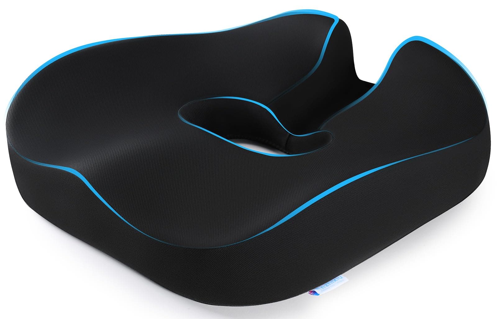 Donut Pillow, Hemorrhoid Pillow for Sitting, Donut Pillow for Tailbone Pain Relief Cushion, Two Humps Hip Comfortable Design, Doughnut Pillow, Butt Pillows for Postpartum Pregnancy, XL Size BlackOEKO-TEX STANDARD 100