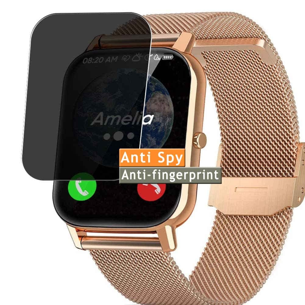 Vaxson Privacy Screen Protector, compatible with Dachma T8 PRO 1.7" Smart Watch smartwatch, Anti Spy Guard Film Protectors Sticker [NOT Tempered Glass]