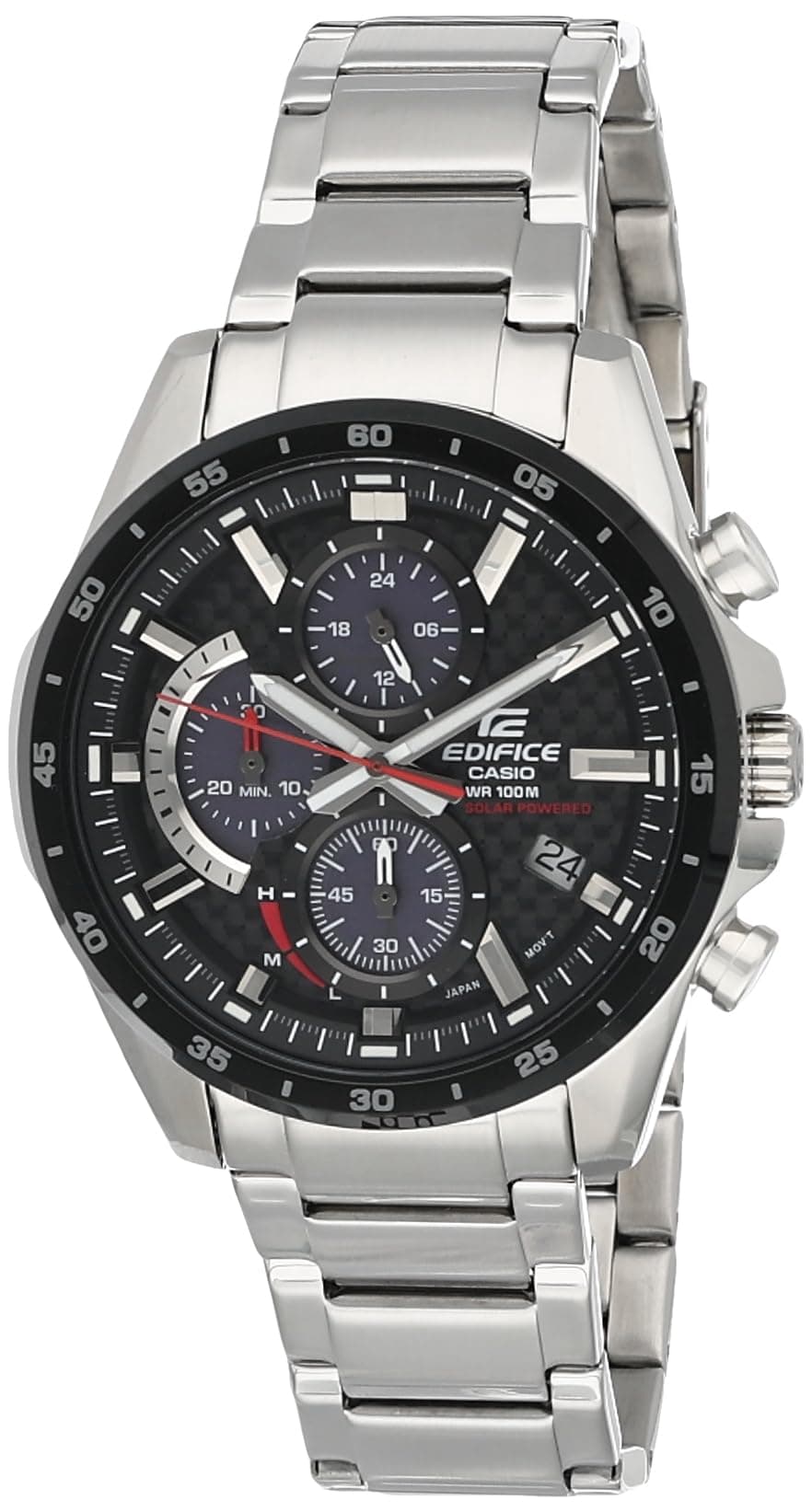 Casio Edifice EQS-900DB-1AVUDF Chronograph- Analog Quartz Silver Stainless Steel Men Watch