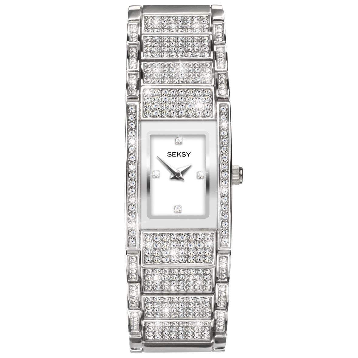 Sekonda Seksy Watches Womens Quartz Watch, Analogue Classic Display and Silver Strap 2582.37