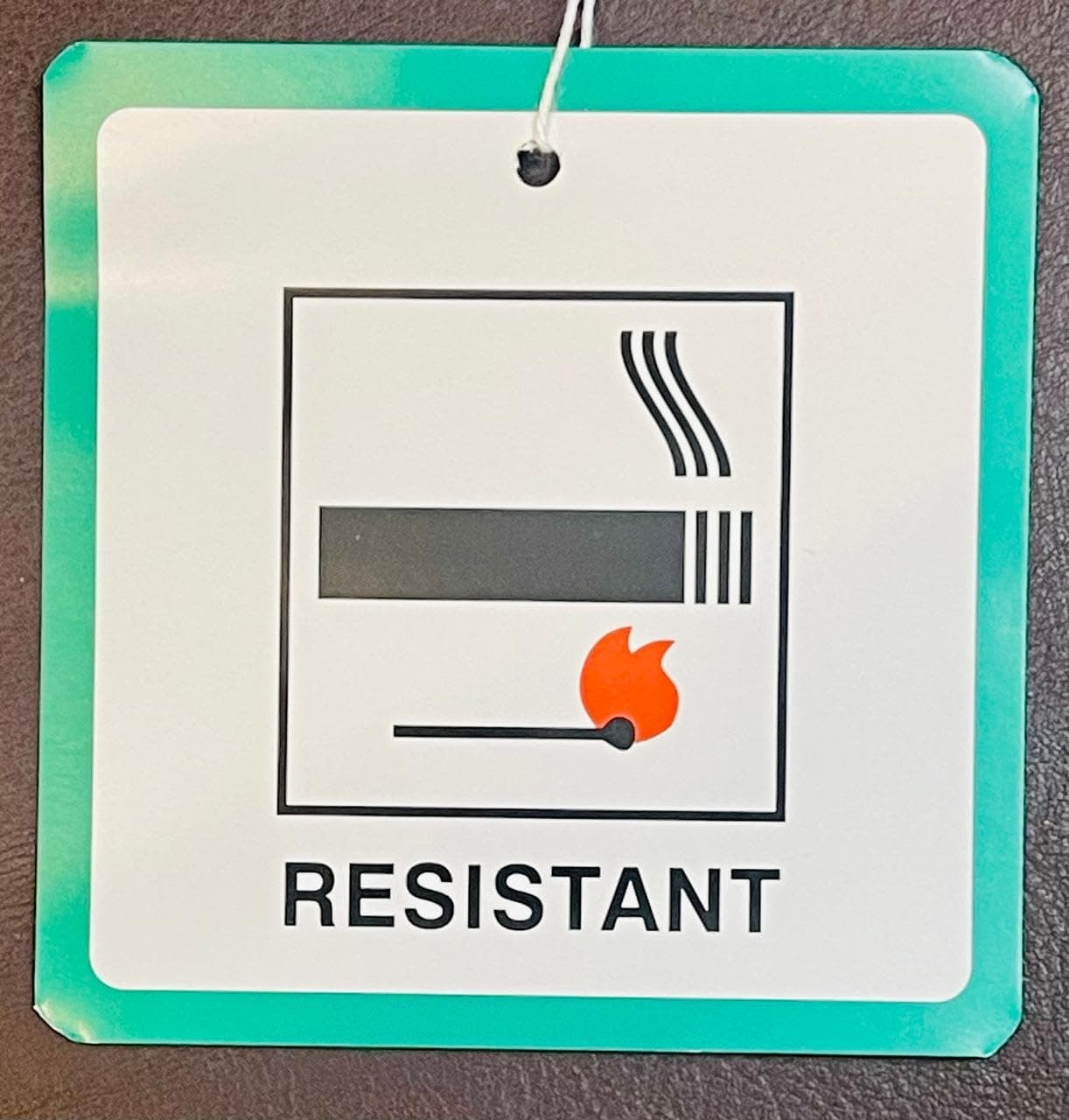 Fire Safety,Furniture/Upholstery DL7 String Hanging Green Labels Tickets Pack (5)