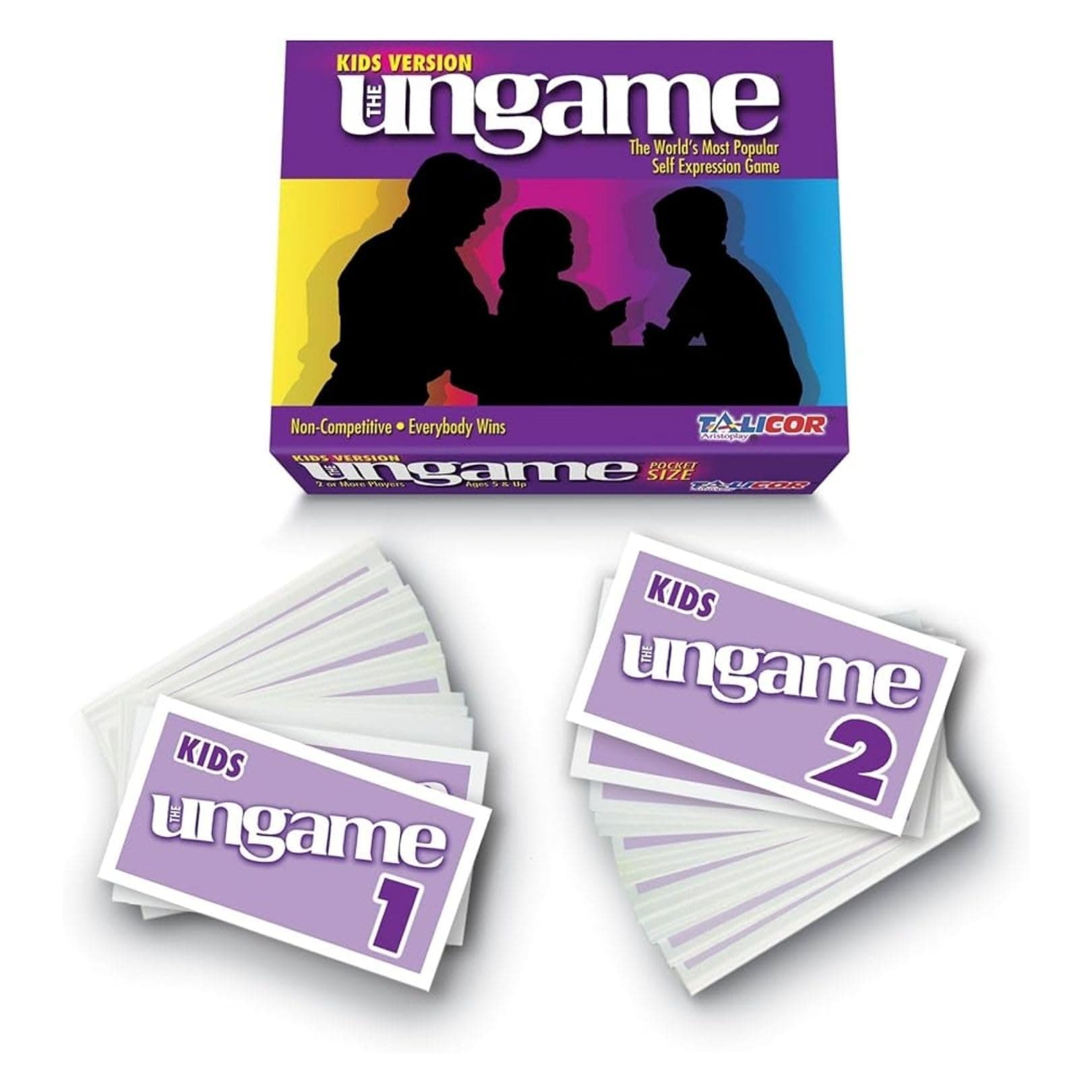 Pocket UNGAME - Kids - Non-Competitive Card Game for Kids to Discuss, Share Values & self Express - Know What Your Kids are Thinking - Age 5+