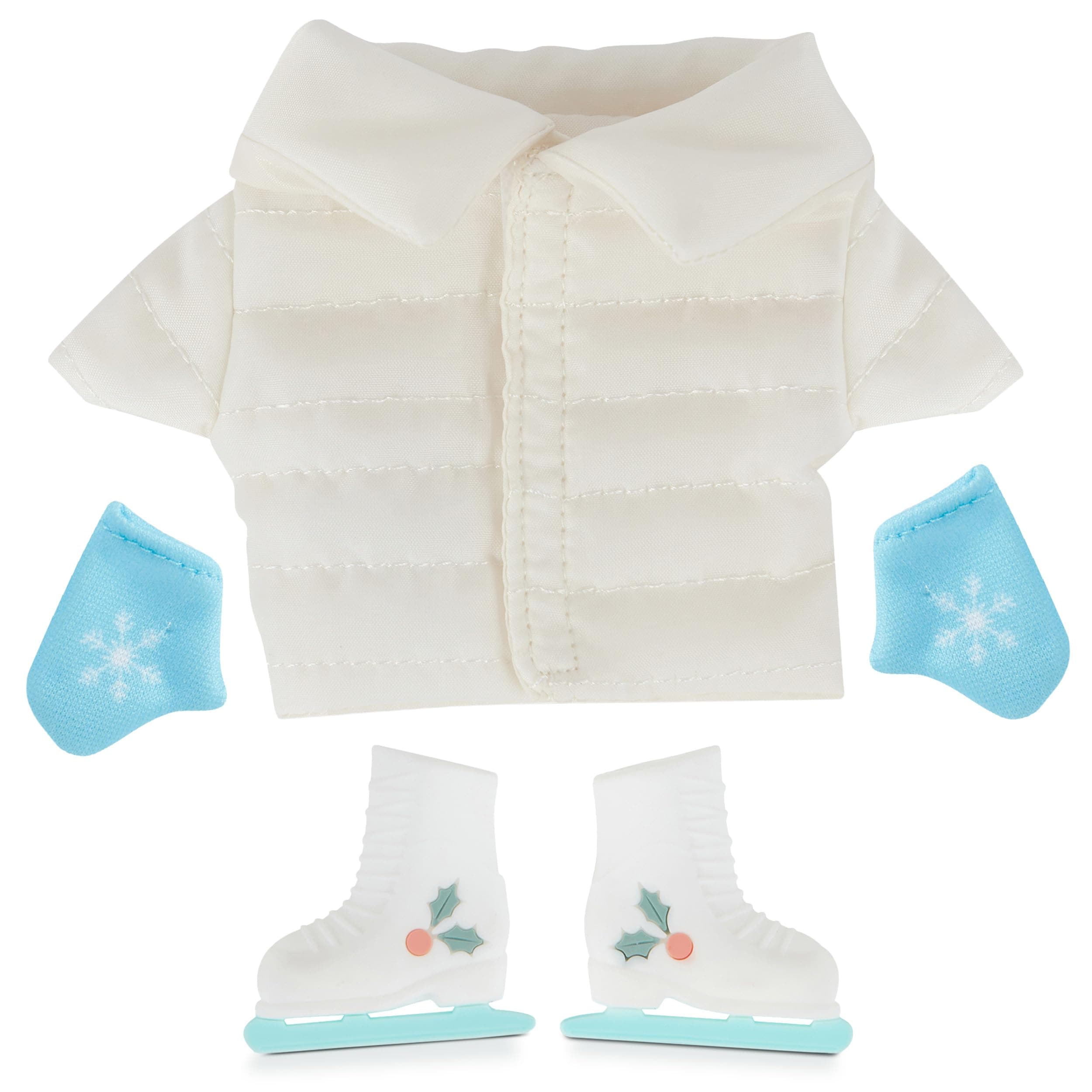 Martha Stewart Expansion Pack – Ski Jacket, Ice Skates, and Mittens for Martha on The Mantel Elf, Funny, Secret Santa Collectible, White Elephant Stocking Stuffer Gift