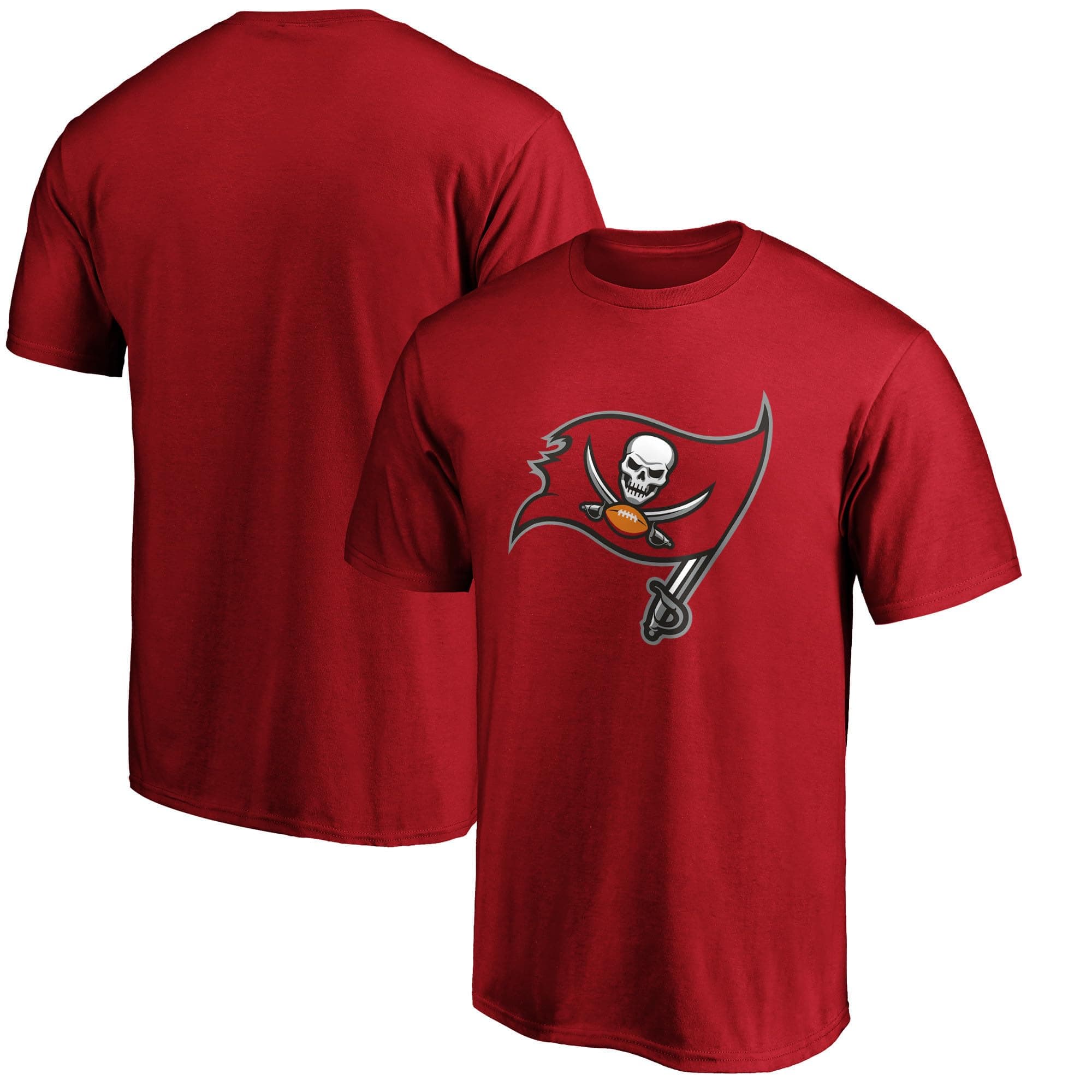 Fanatics Men's Red Tampa Bay Buccaneers Primary Logo Team T-Shirt