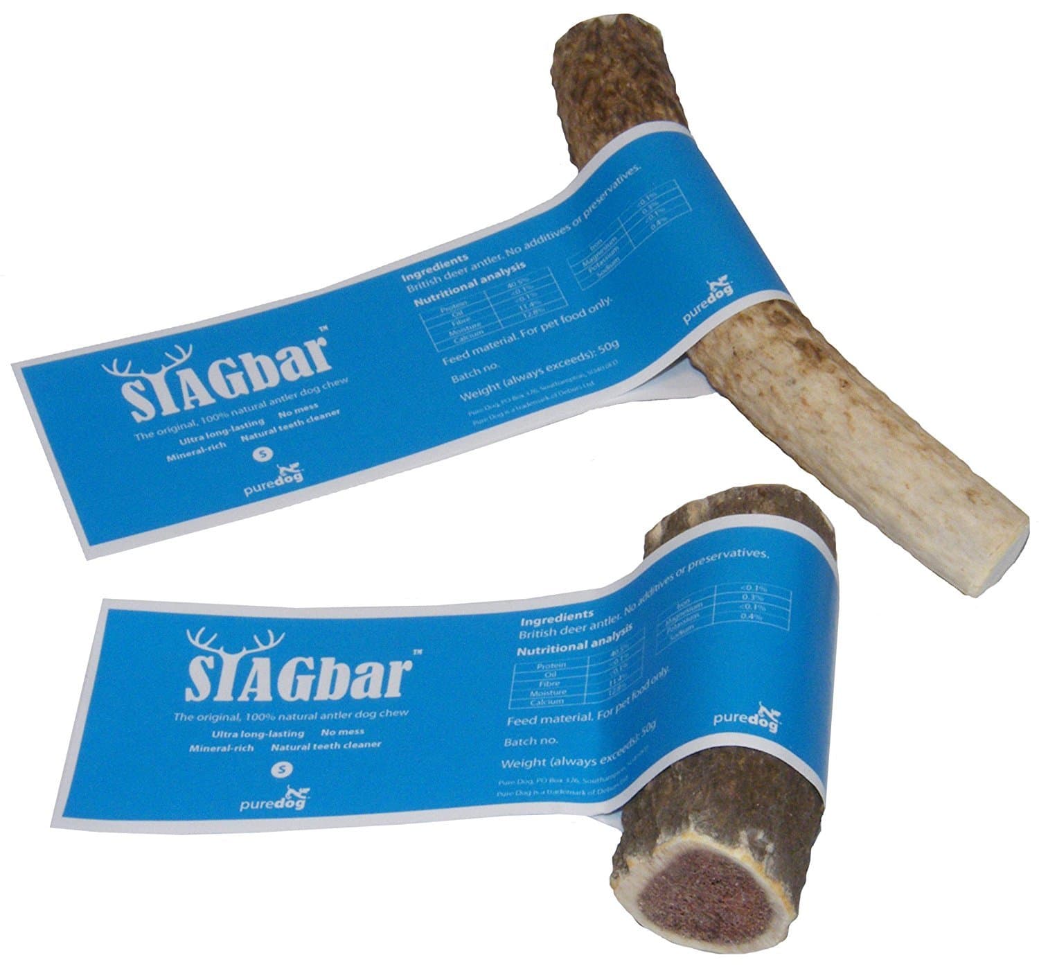 Stagbar The Original, 100% Natural, Antler Dog Puppy Chew Small Size