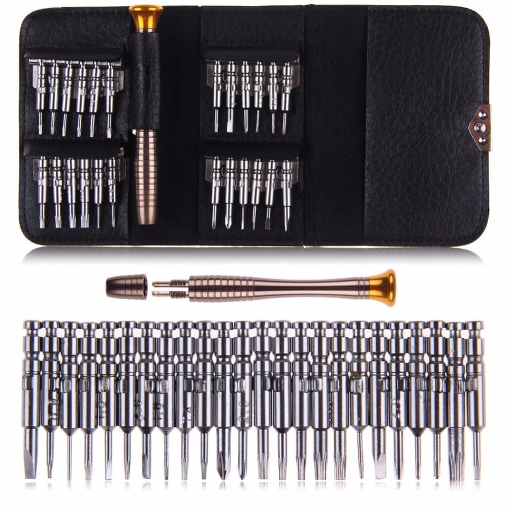 Mobile Repair Precision Screwdriver Set Multi Pocket Mobile Repair Tool Kit for Mobiles, Laptops, Electronics