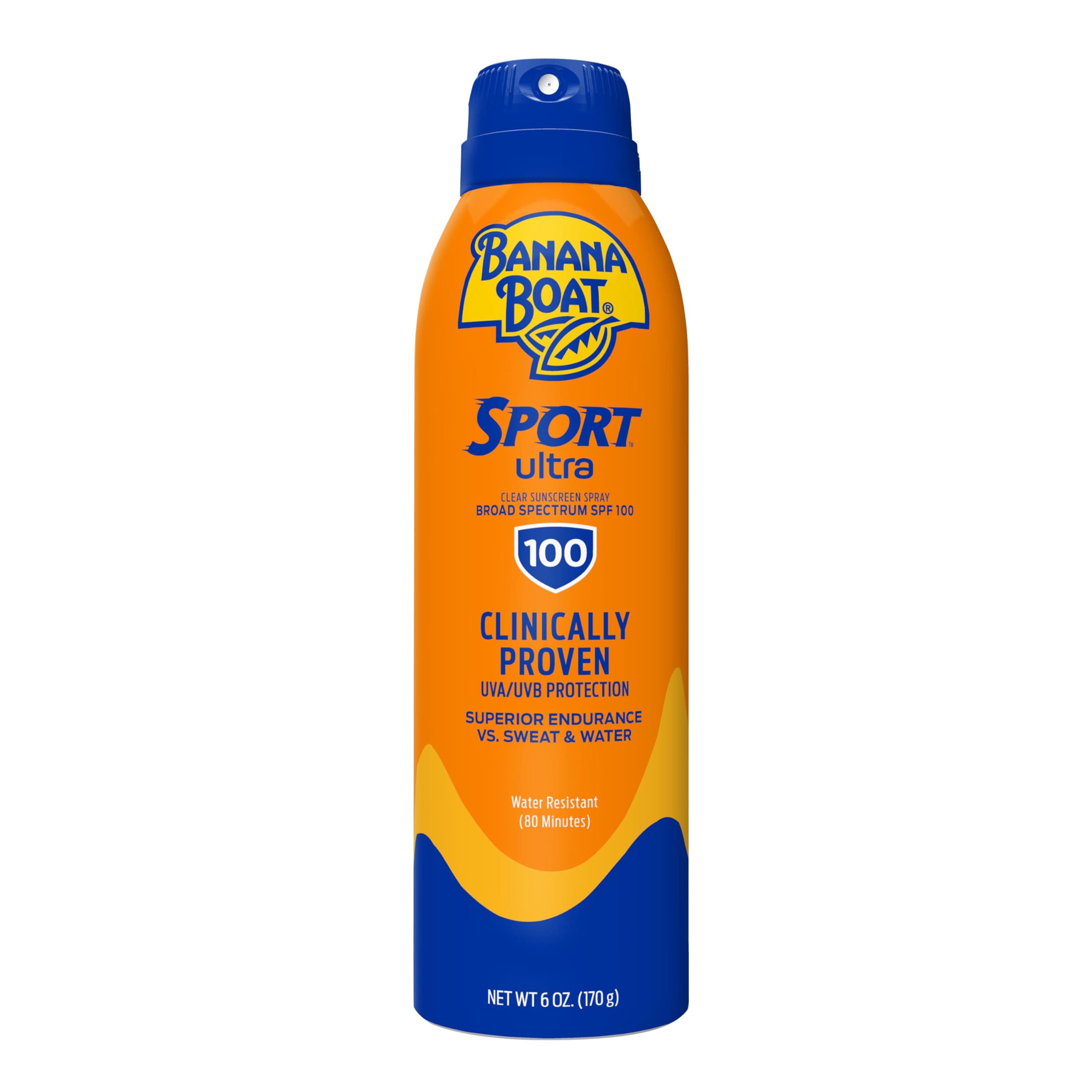 BANANA BOAT Sunscreen For Oily Skin Type Spray, New Formula, 170G (Ultra Sport Spf 100)