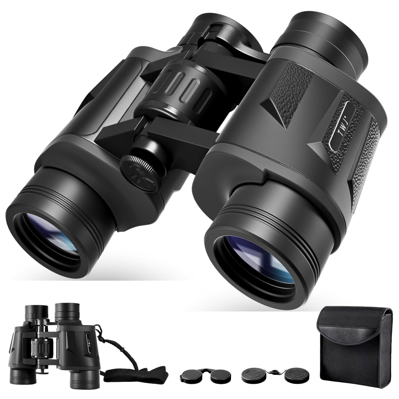 12x40 HD Classic Binoculars for Adults & Kids, Clear Large View & Low-Light Night Vision, High Powered Binoculars for Birds Watching, Cruise Ship, Theaters, Travel & Stargazing