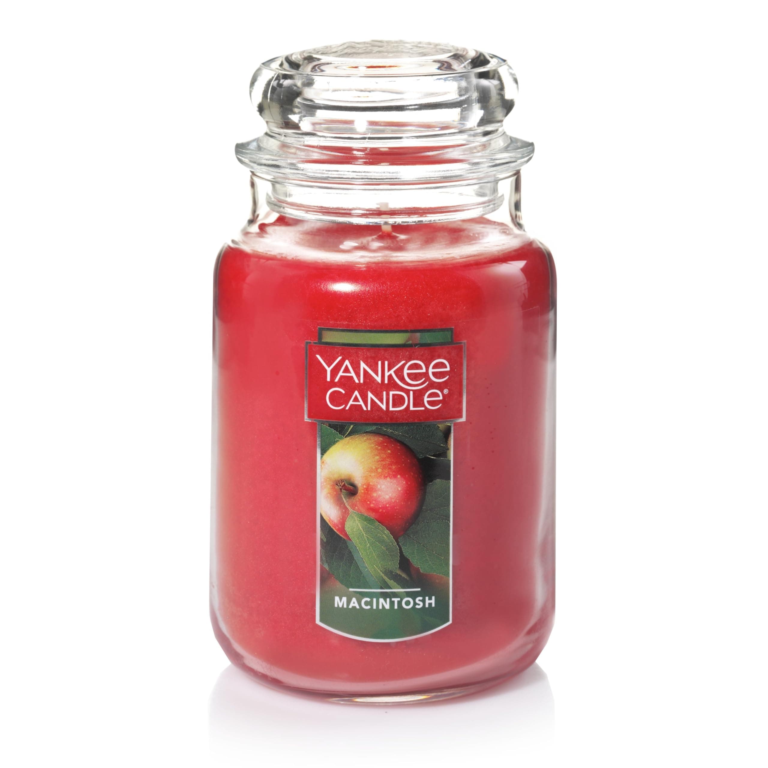 Macintosh Scented, Classic 22oz Large Jar Single Wick Candle, Over 110 Hours of Burn Time