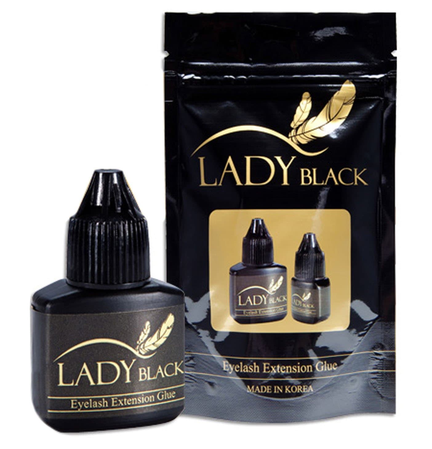 Eyelash Extensions Max Bond Glue / Adhesive Fast Strong Black/ SKY LADY BLACK 5ml