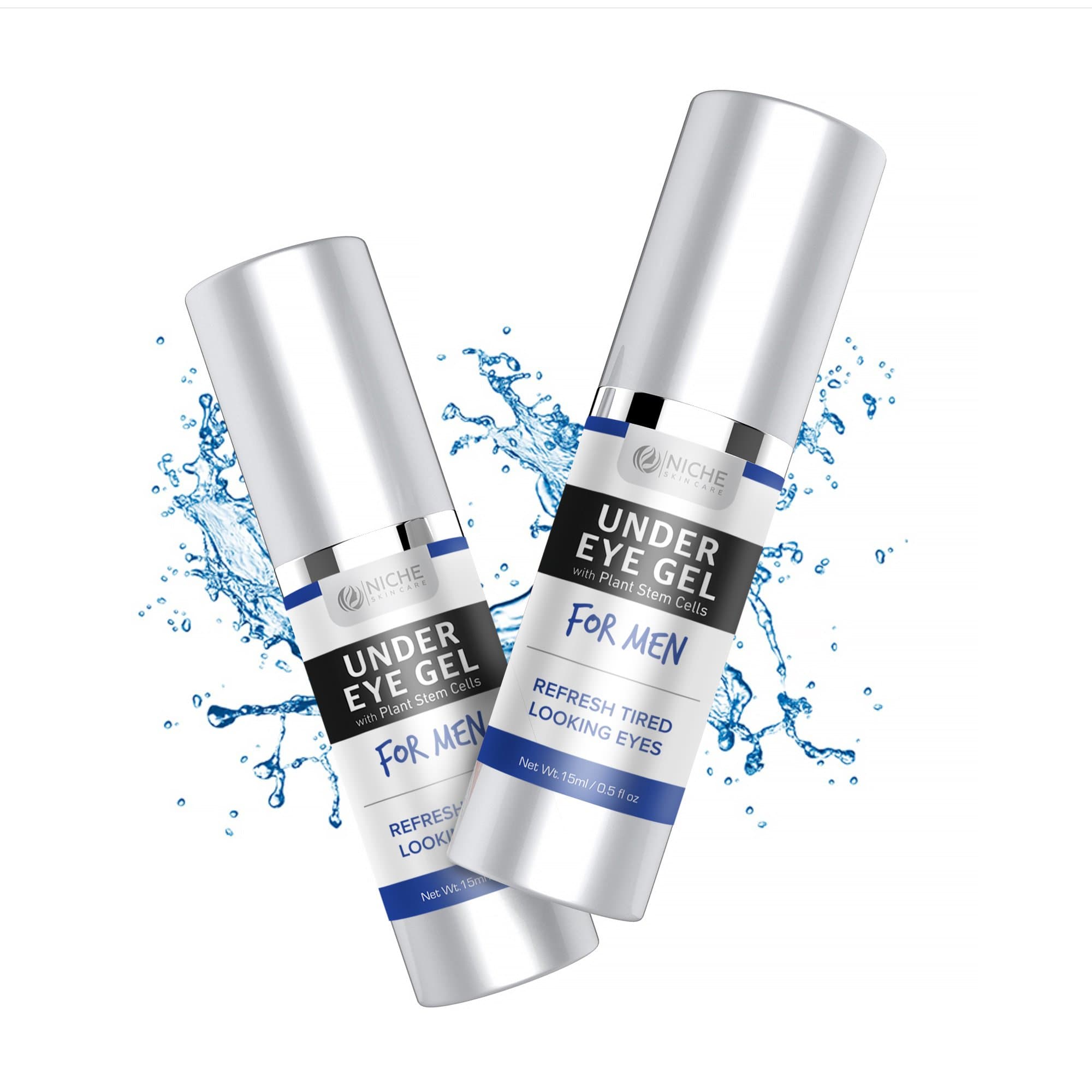 Under Eye Gel for Men. Best Firming Under Eye Cream for Wrinkles and Dark Circles, Puffy Eyes, Anti-Aging, Bags Under Eyes, Fine Lines 15ml