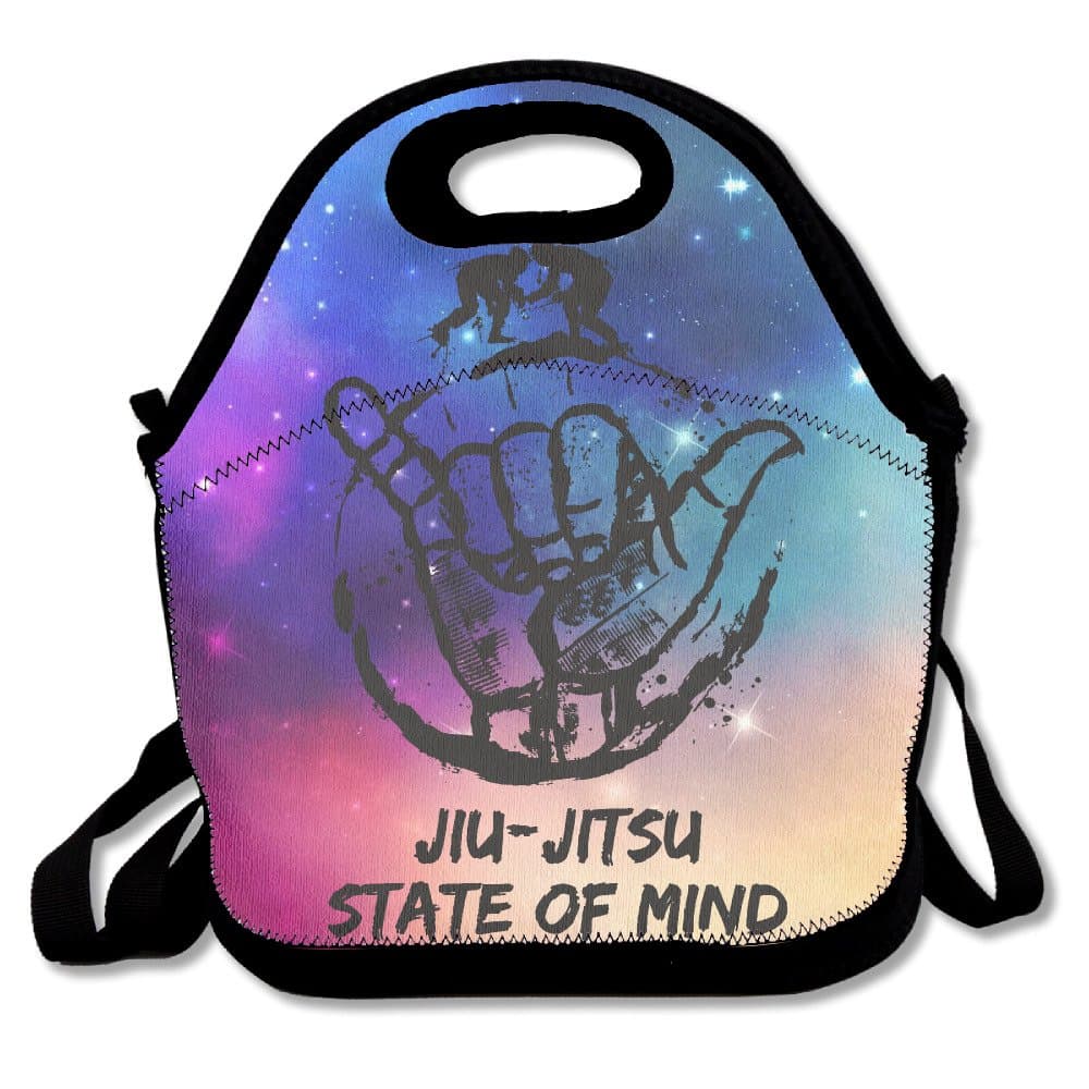 Jiu-Jitsu State Of Mind Lunch Bag Tote Handbag Food Container Cooler Organizer For School Work Outdoor
