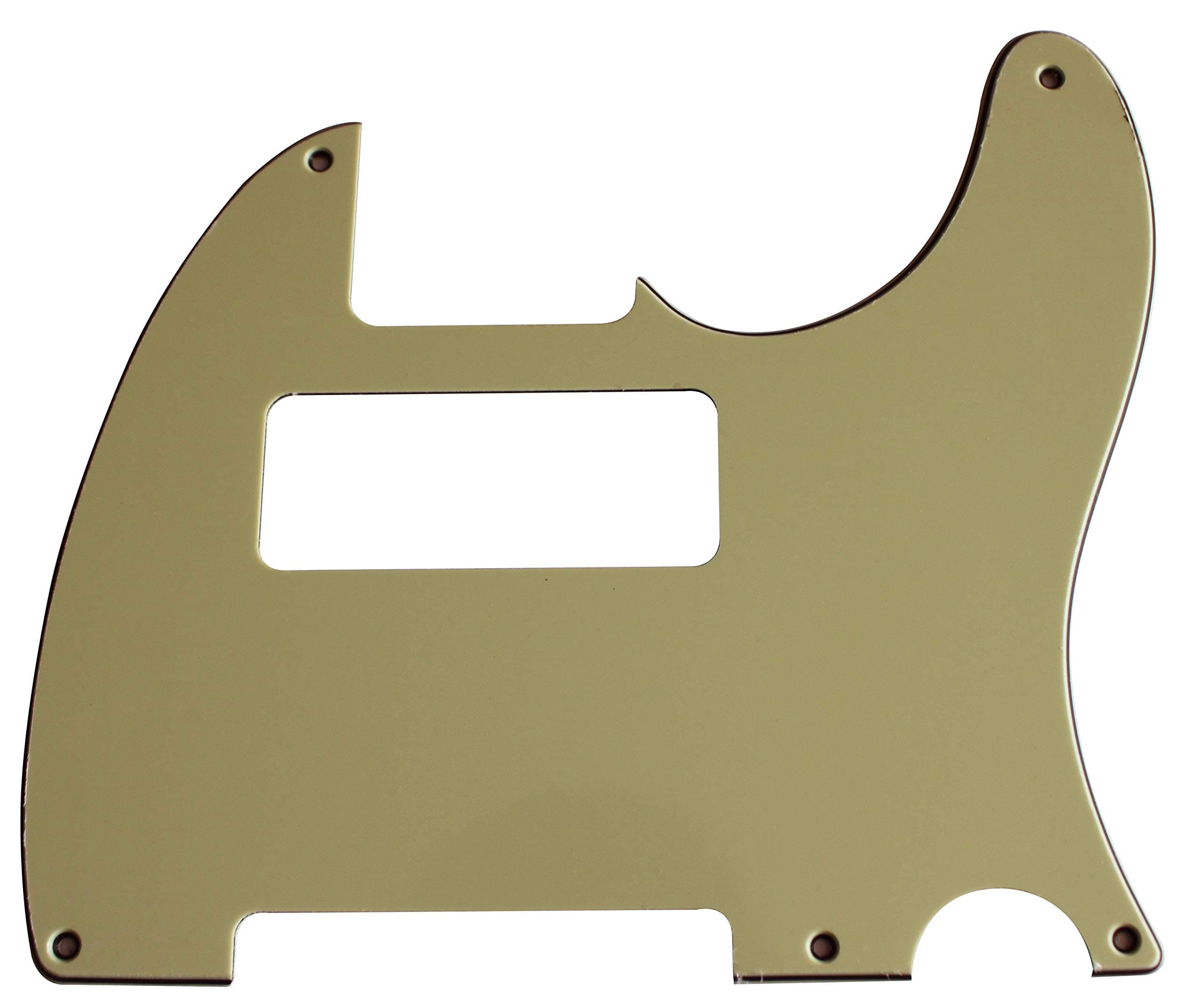Custom Guitar Pickguard For USA/Mexican Fender Esquire Telecaster 5 Hole P90 Style (3 Ply Vintage Yellow)