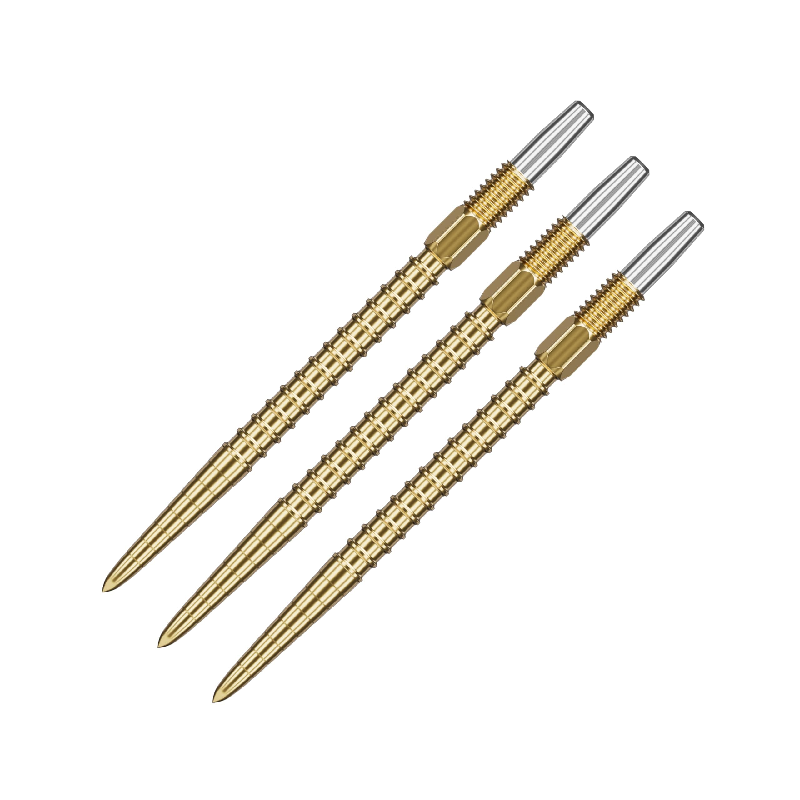 Target Darts Swiss Point Dart Points, Chrono (3 Pack Set of Tips) 26MM/30MM/35MM/40MM – Gold/Silver/Black | Change Dart Points, Swiss Storm Points, Professional Darts Accessories