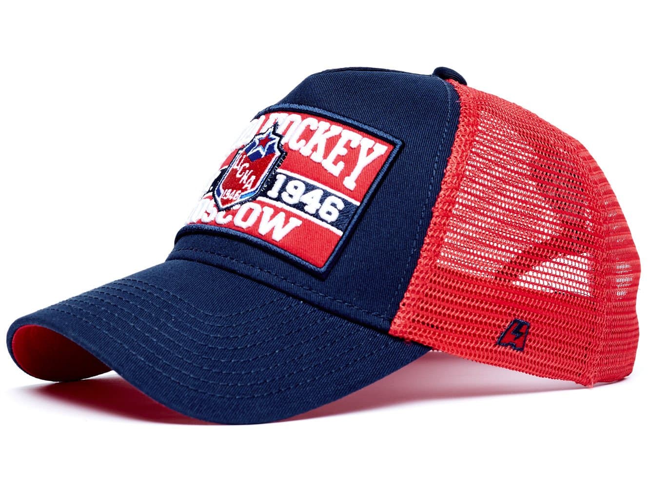 Atributika & Club HC CSKA Moscow KHL Trucker Hat CSKA Hockey, Snapback, Dark Blue/red