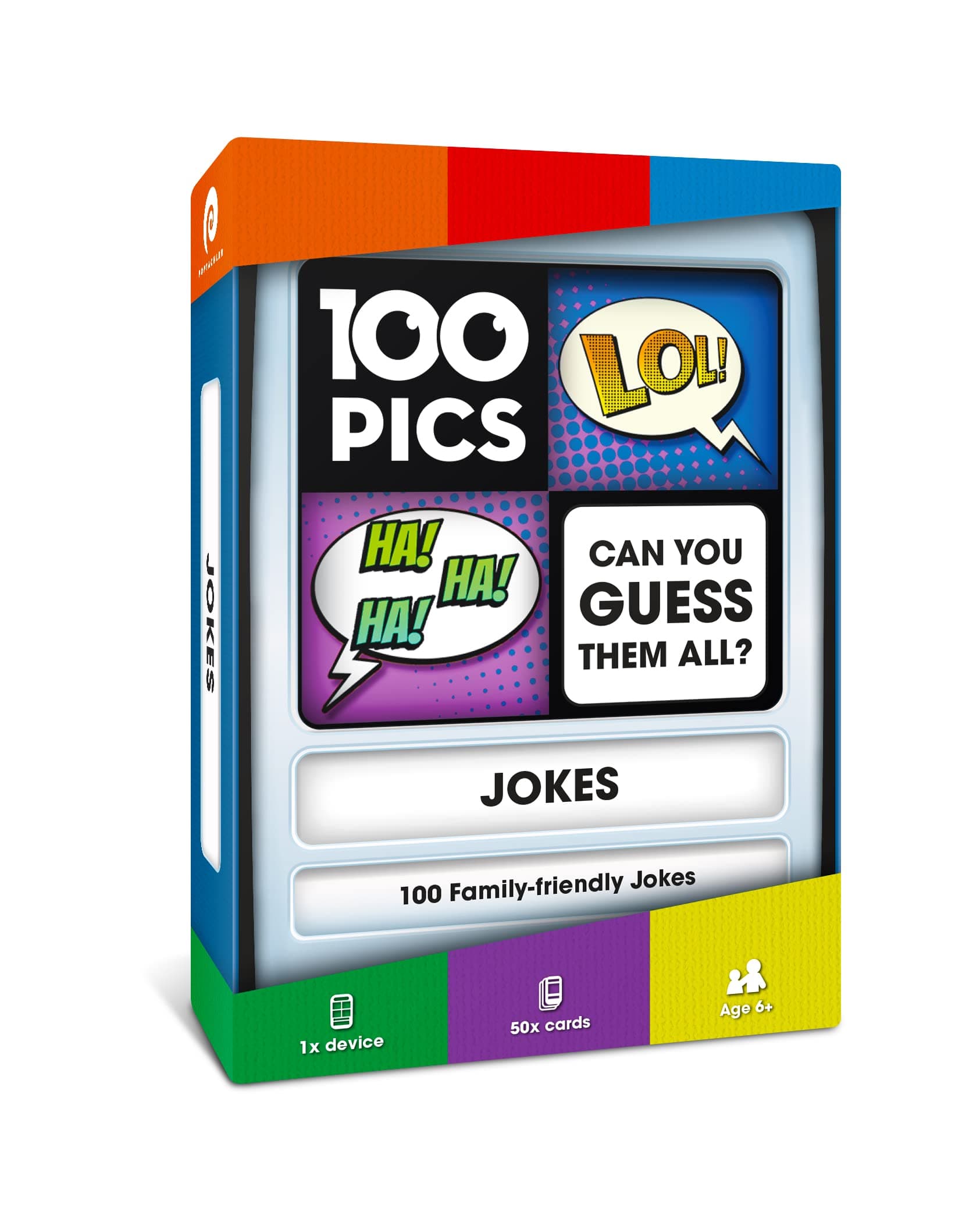 100 PICS Jokes Travel Game - Family Brain Teasers Pocket Puzzles for Kids and Adults POP08015