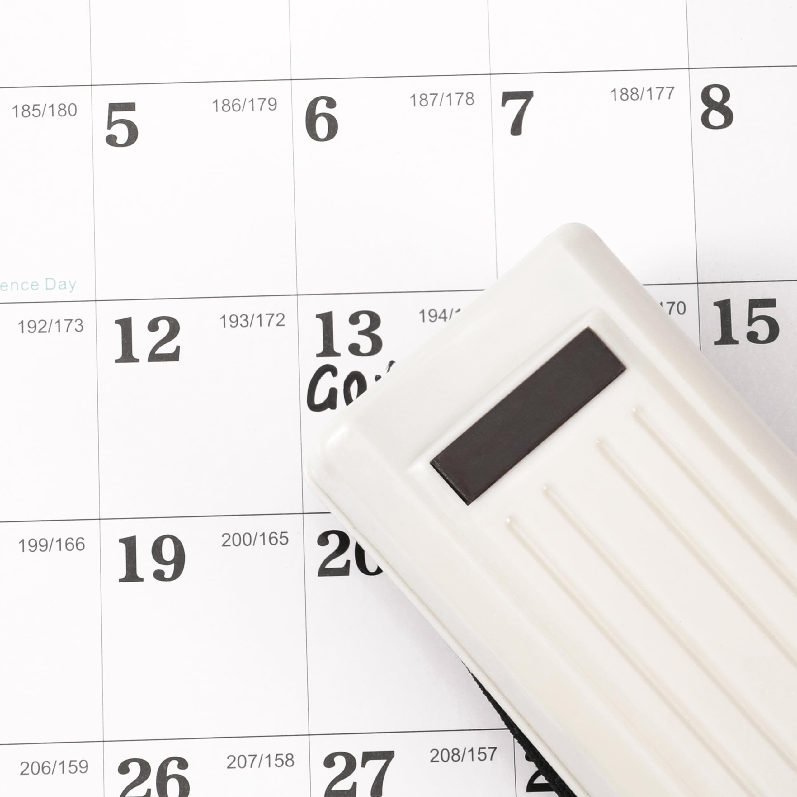 Erasable Calendar 2024-12 Monthly Wall Calendar 2024 from Jan. 2024 to Dec. 2024, Dry Erase Calendar with Julian Date