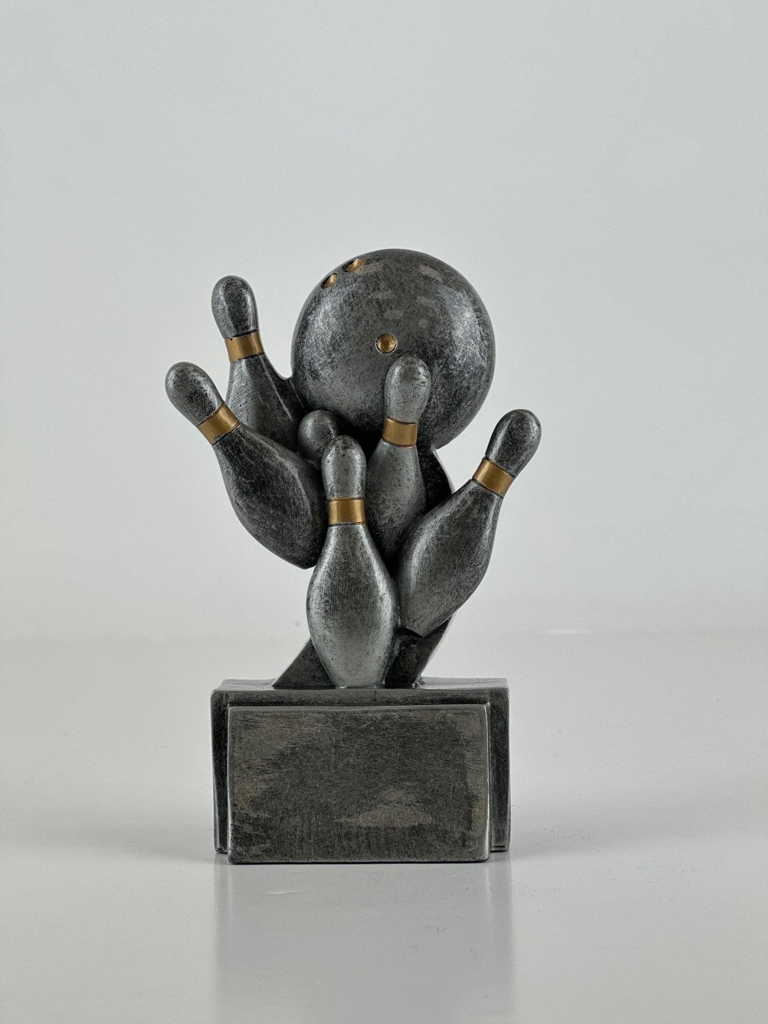 SilverTrophy: Ten Pin Bowling Trophy - Strike! Spare, Perfect Game, Bowling Balls, Tenpin, Bowling Alley, Kids Party, Office Event, Bowling Clubs, Winner, Team Award Personalise Award Prize