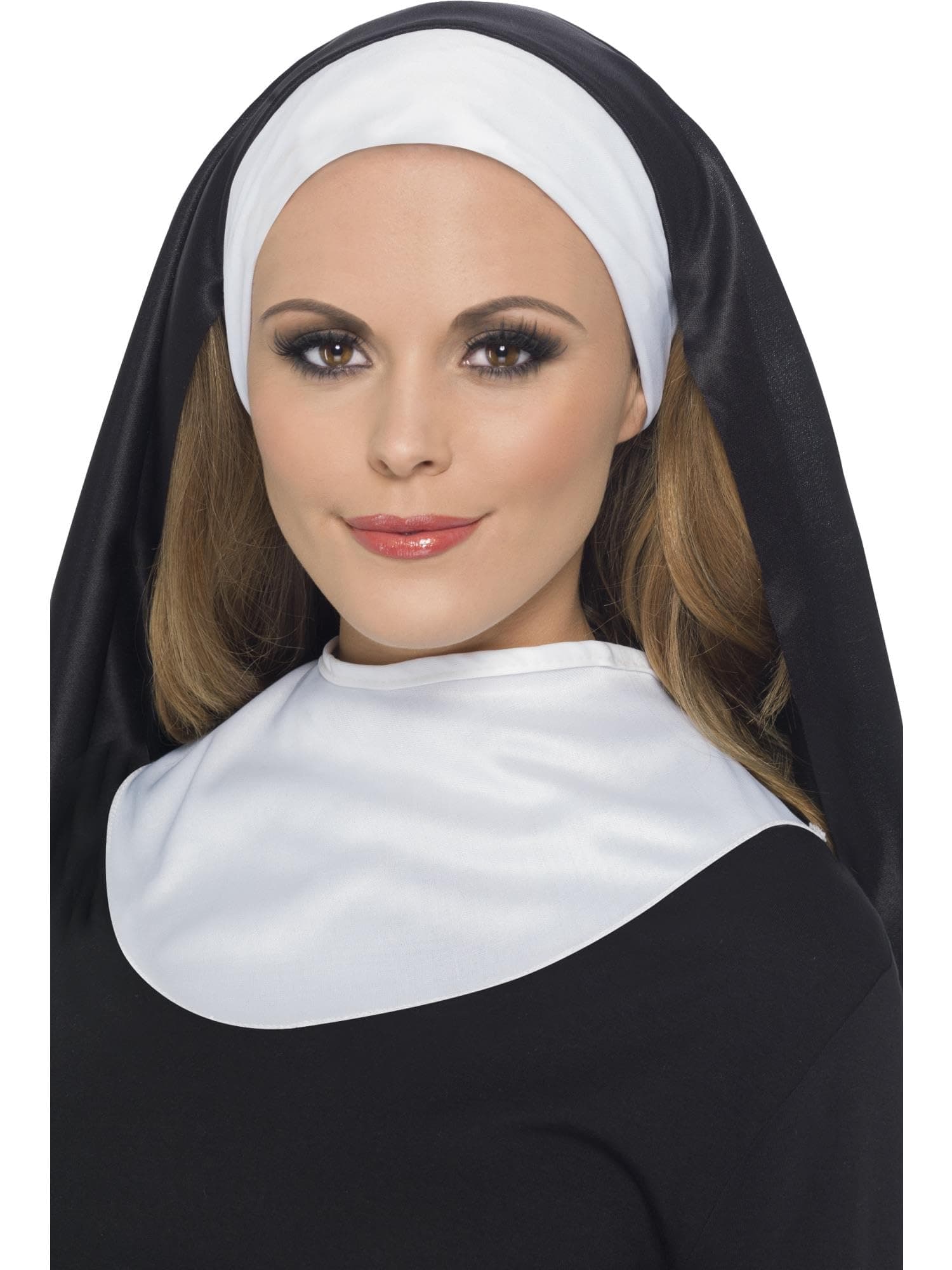 Smiffy's Women's Nun's Kit with Headpiece and Collar