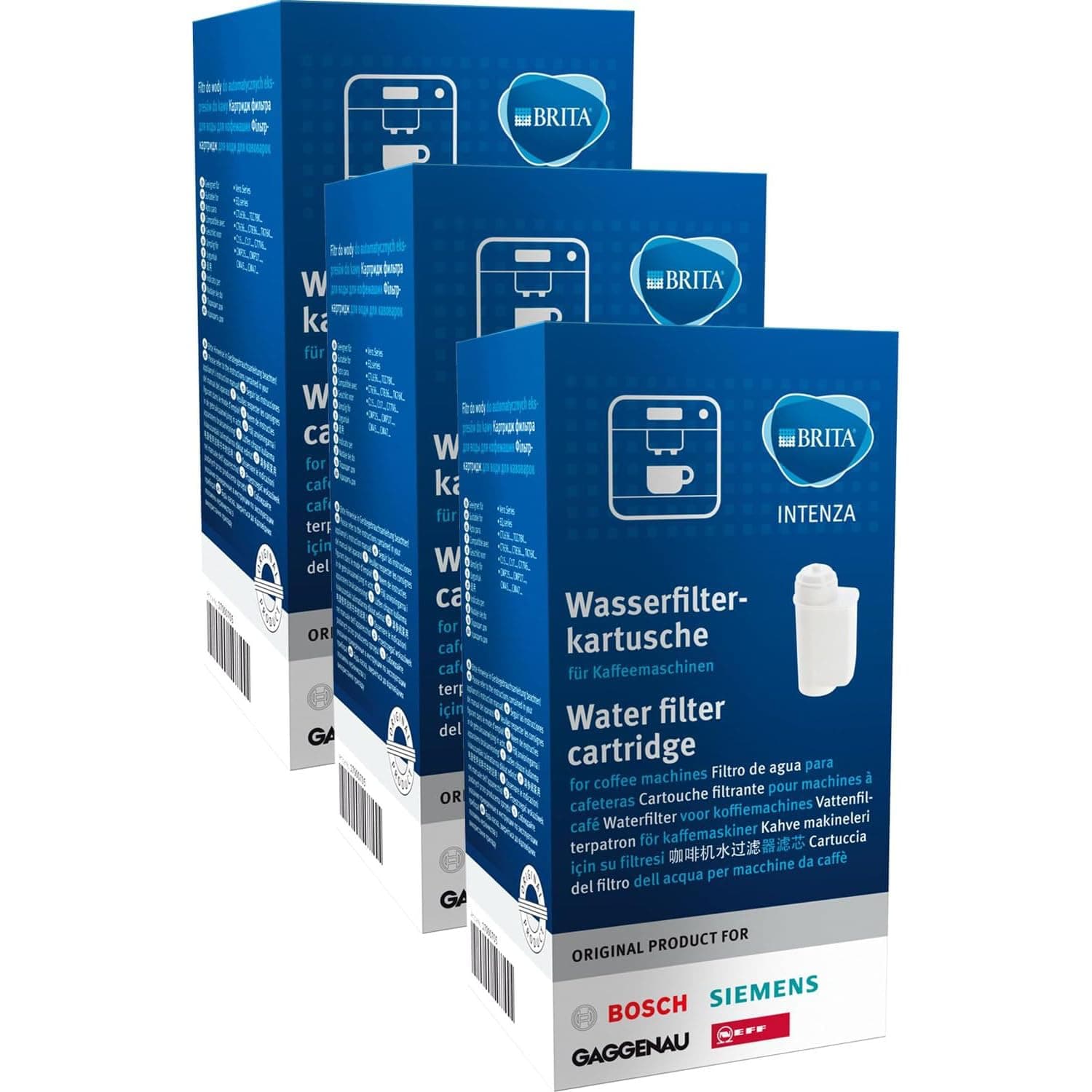 Brita Intenza Water Filter for Fully Automatic Coffee Machines - 3 Pieces