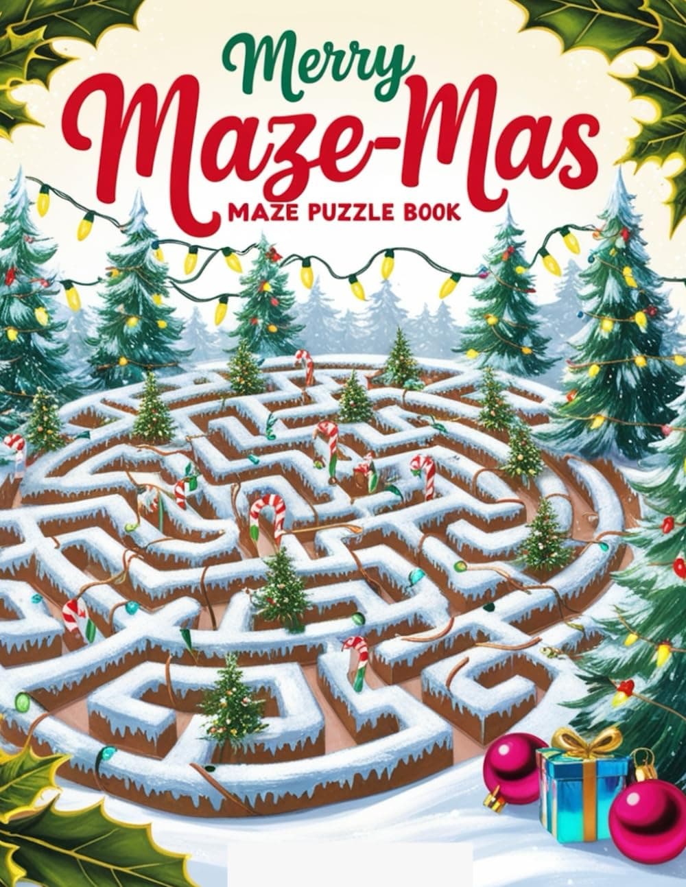 Merry Maze-Mas MAZE PUZZLE BOOK
