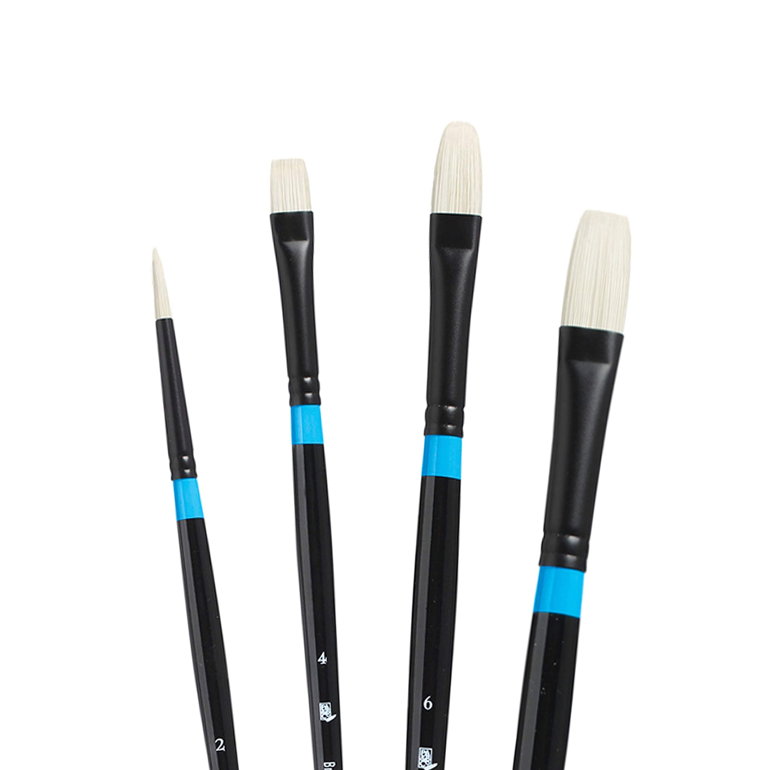 Princeton Aspen Acrylic & Oil Brush Set, Synthetic, 4 Piece, 1 Count