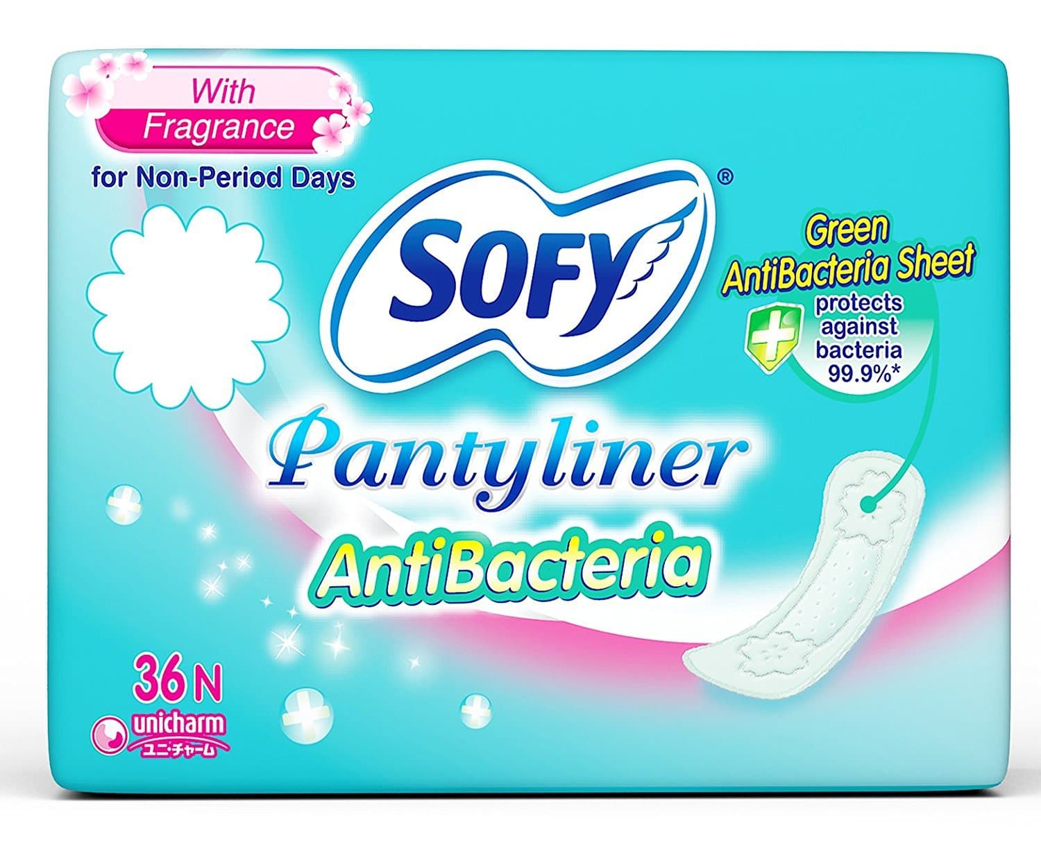Sofy Anti Bacteria Panty Liner - Pack Of 72 Pieces(Set Of 2)