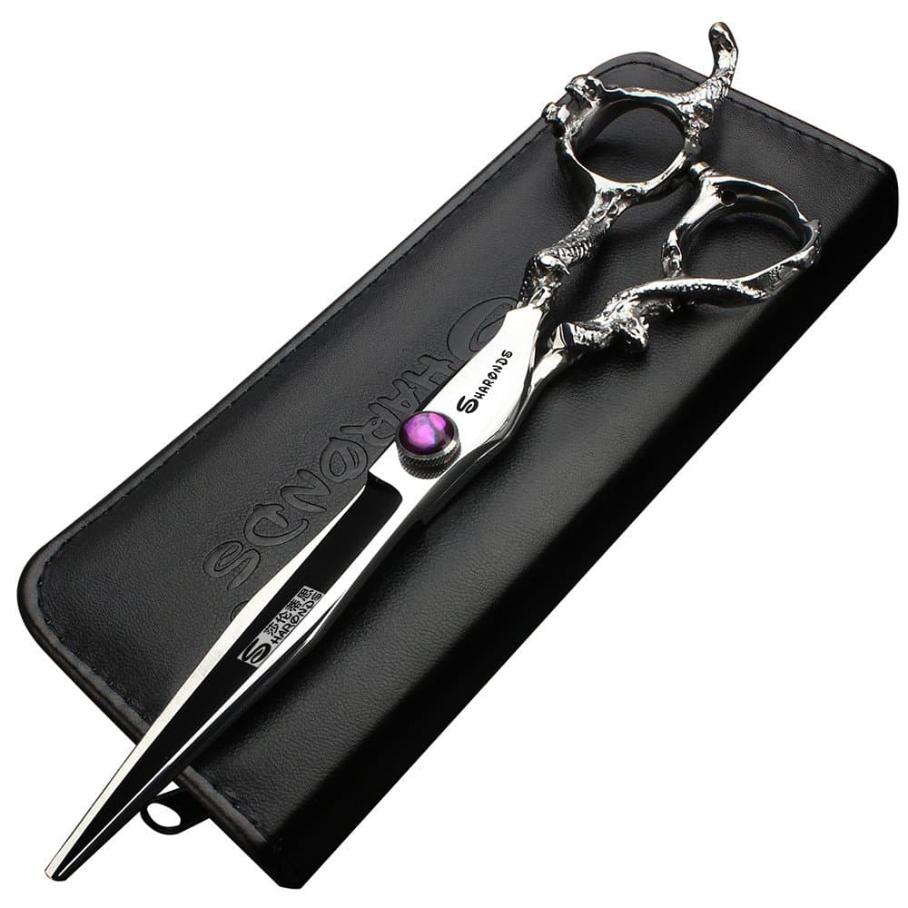 7" 7.5" 8" Professional Hairdressing Scissors Barber Salon Hair Cutting Dragon Shears (Large) (7 inch dragon scissors)