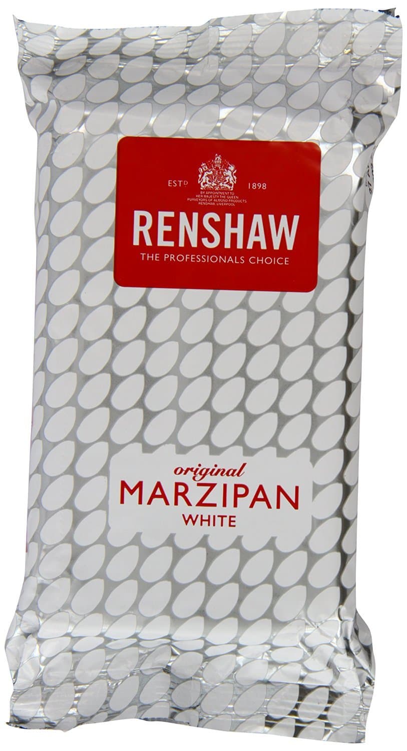 RENSHAW Ready Rolled White Marzipan Disc For 8” Cake, Marzipan for Cakes, Ready Rolled Marzipan ​- WHITE 500g