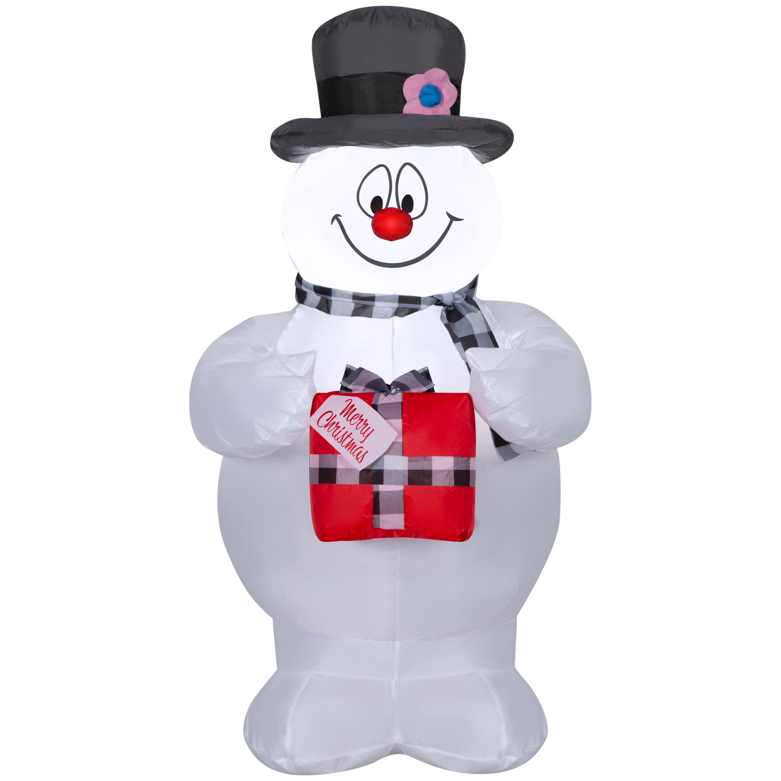 3.5 Ft Frosty the Snowman Christmas Inflatable, Lighted Airblown Indoor/Outdoor Yard Decoration
