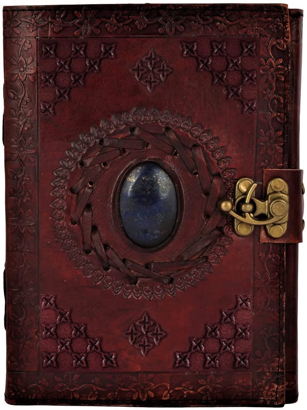 Leather Semi-Precious Stone Journal