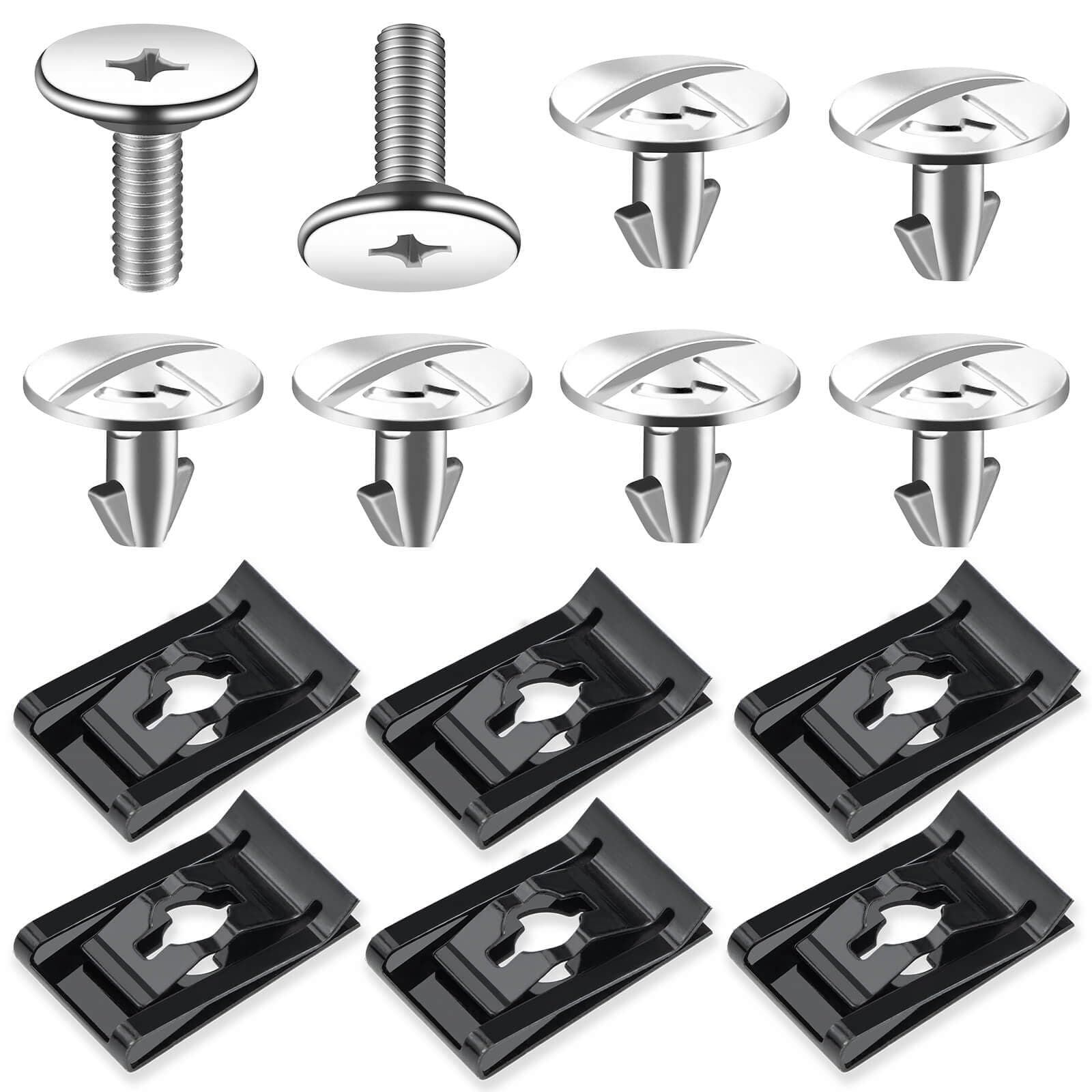 Lower Engine Cover Pin Screws - Premium Radiator Access Cover Pin Clips, Splash Shield Bolt Screw Fastener Clip - 14 Pieces, Compatible with Honda Civic, Accord, CRV, Acura