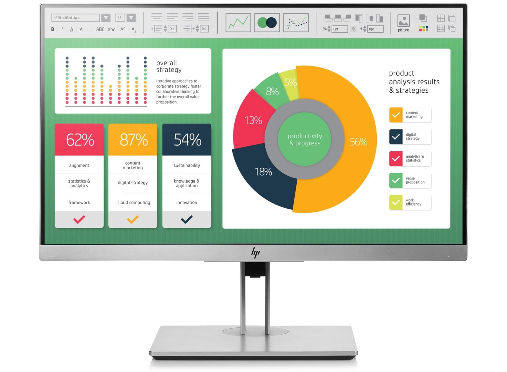 EliteDisplay 21.5-Inch Screen LED-Lit Monitor Silver (1FH45AA#ABA)