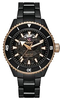 Captain Cook - 43 mm- Men - Swiss Watch - High-Tech Ceramic - Automatic – Matte Black and Rose Gold