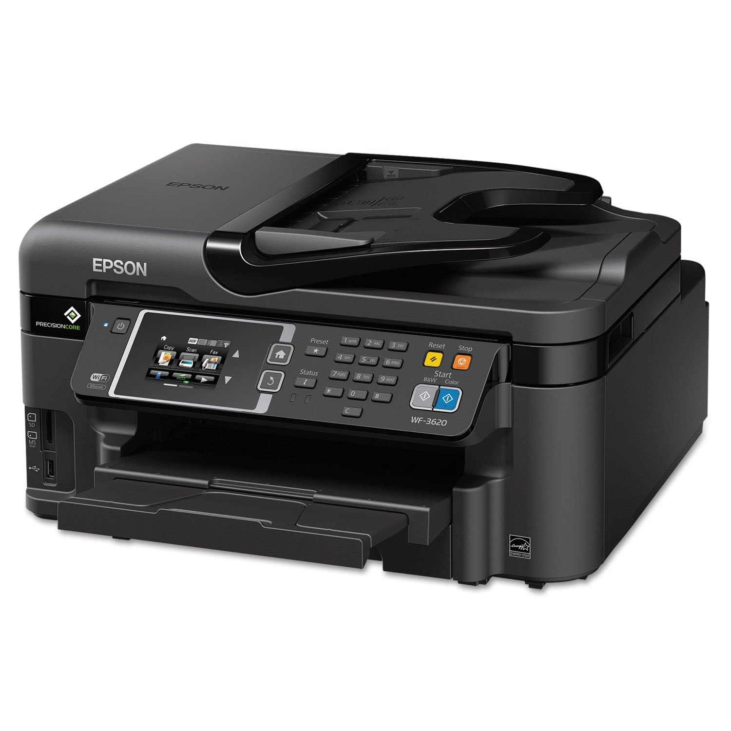 Epson WorkForce WF-3620 WiFi Direct All-in-One Color Inkjet Printer, Copier, Scanner, Amazon Dash Replenishment Ready