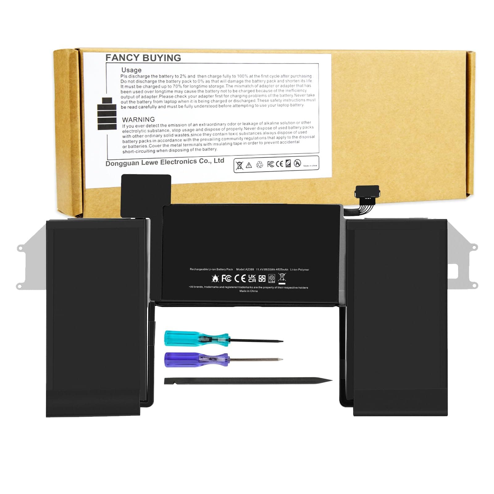 Fancy Buying A2389 Battery Replacement for MacBook Air 13 Inch A2337 M1 (2020), EMC 3598, MGN53 MGN83 MGN63 MGN93 MGND3 MGN73 MGNA3 MGNE3