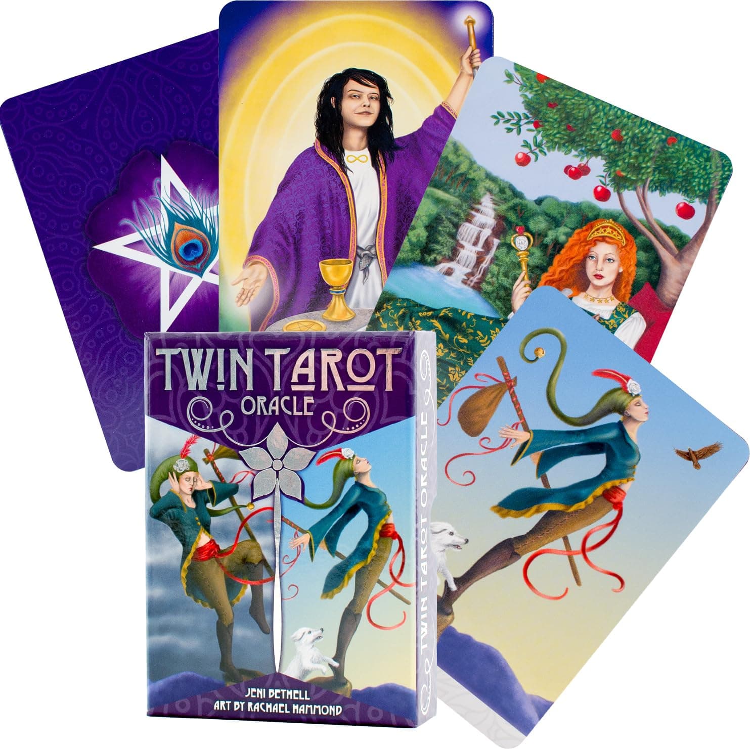 Twin Tarot Oracle: 44 full colour cards and instructions Paperback – 2 May 2019
