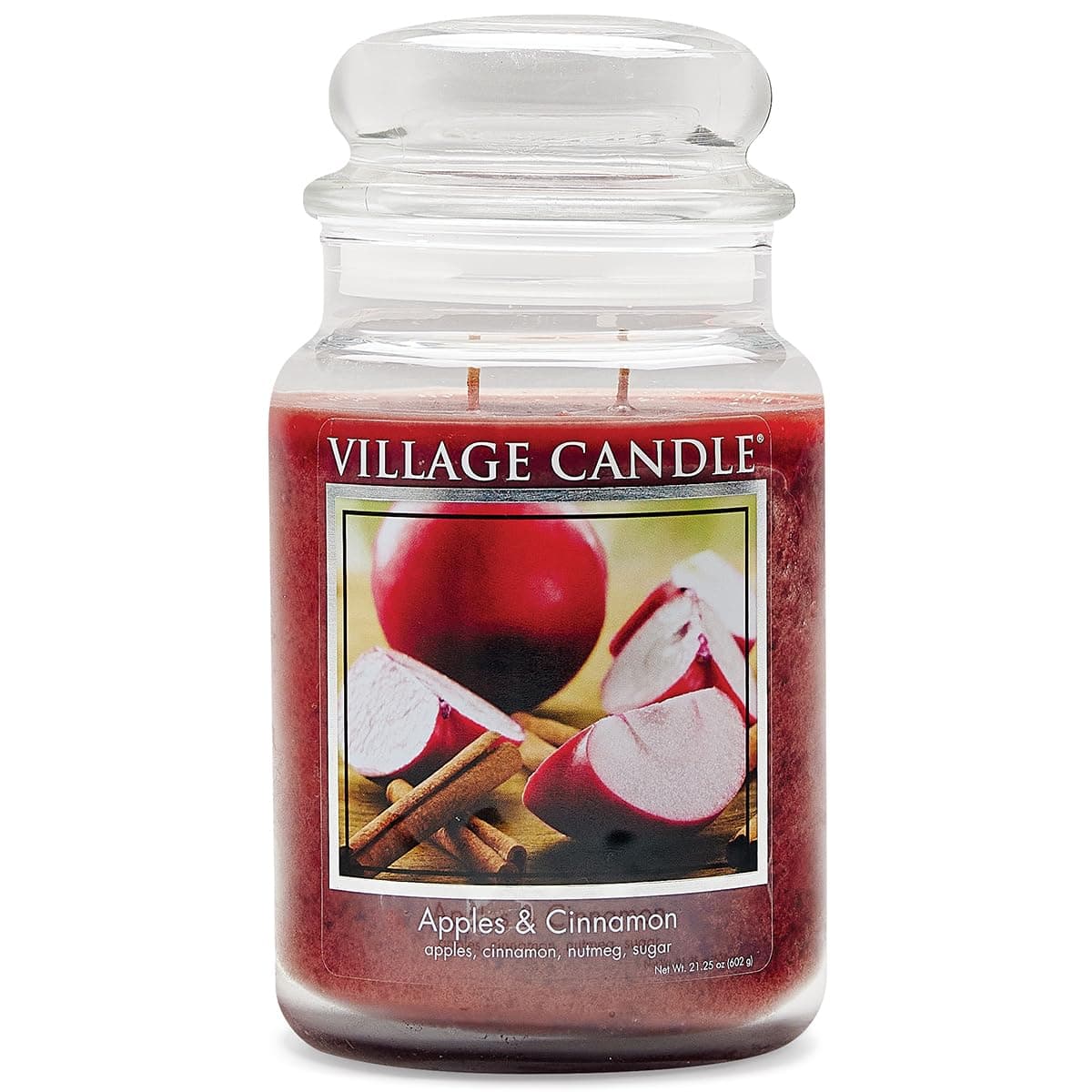 Apples & Cinnamon Large Apothecary Jar, Scented Candle, 21.25 oz.