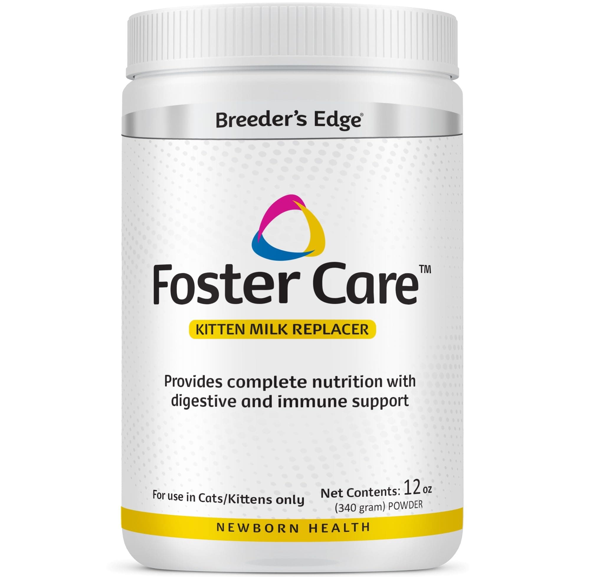 Breeder's Edge Foster Care Feline - Powdered Milk Replacer - for Kittens & Cats - 12oz