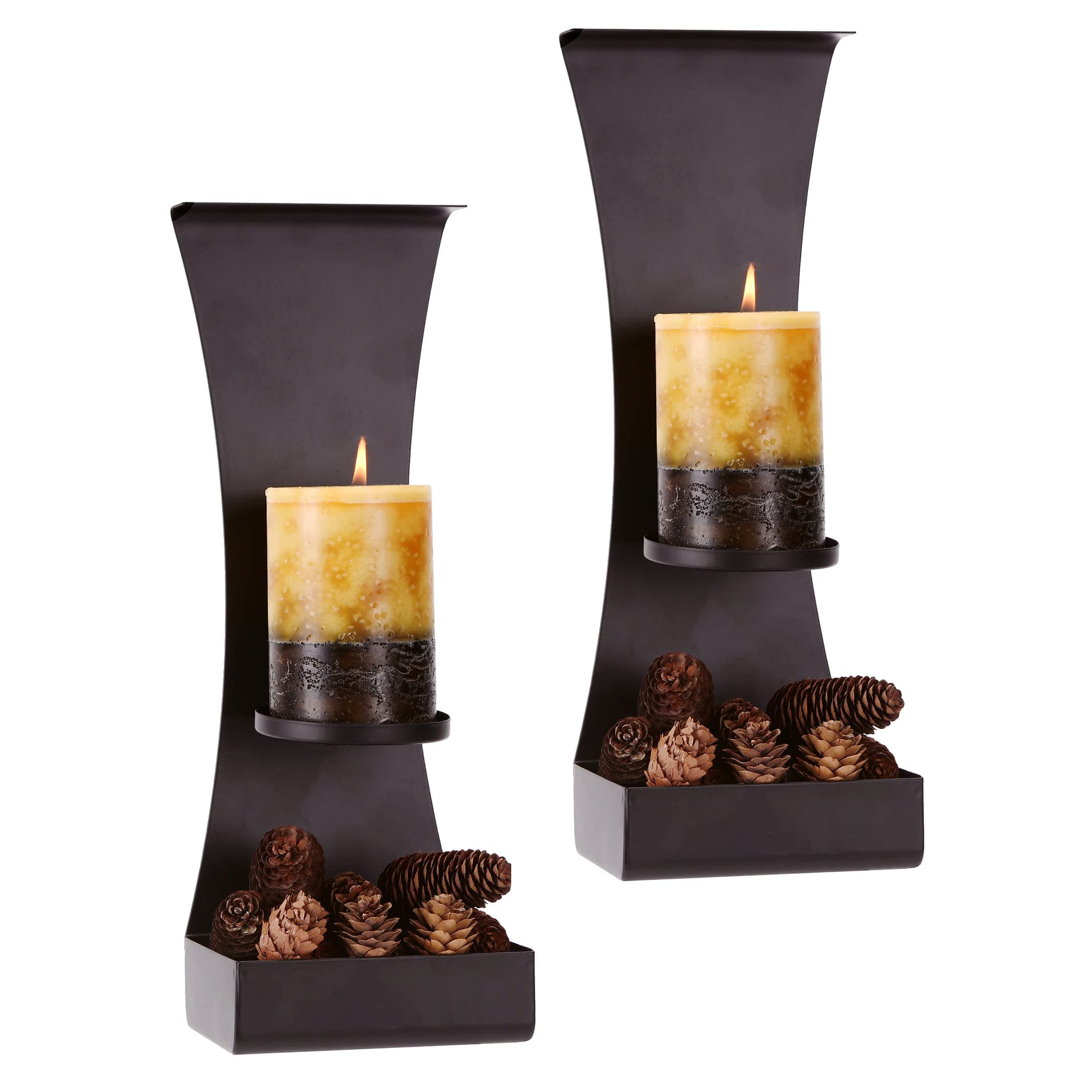 Wall Candle Holder, Candle Sconce Decorative Set of 2, Wall Décor/Art