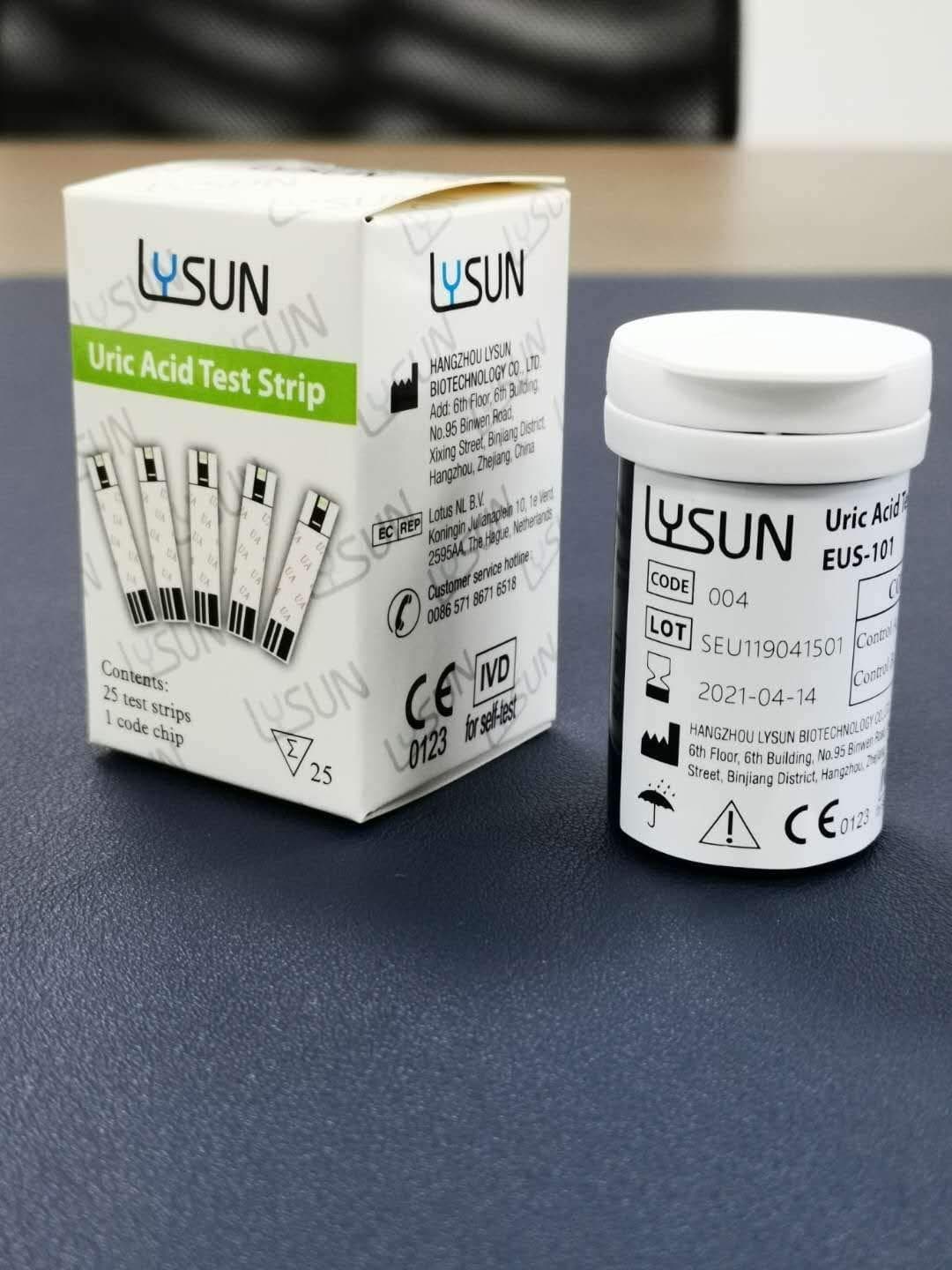 Lysun Uric Acid Test Strips(25pcs)