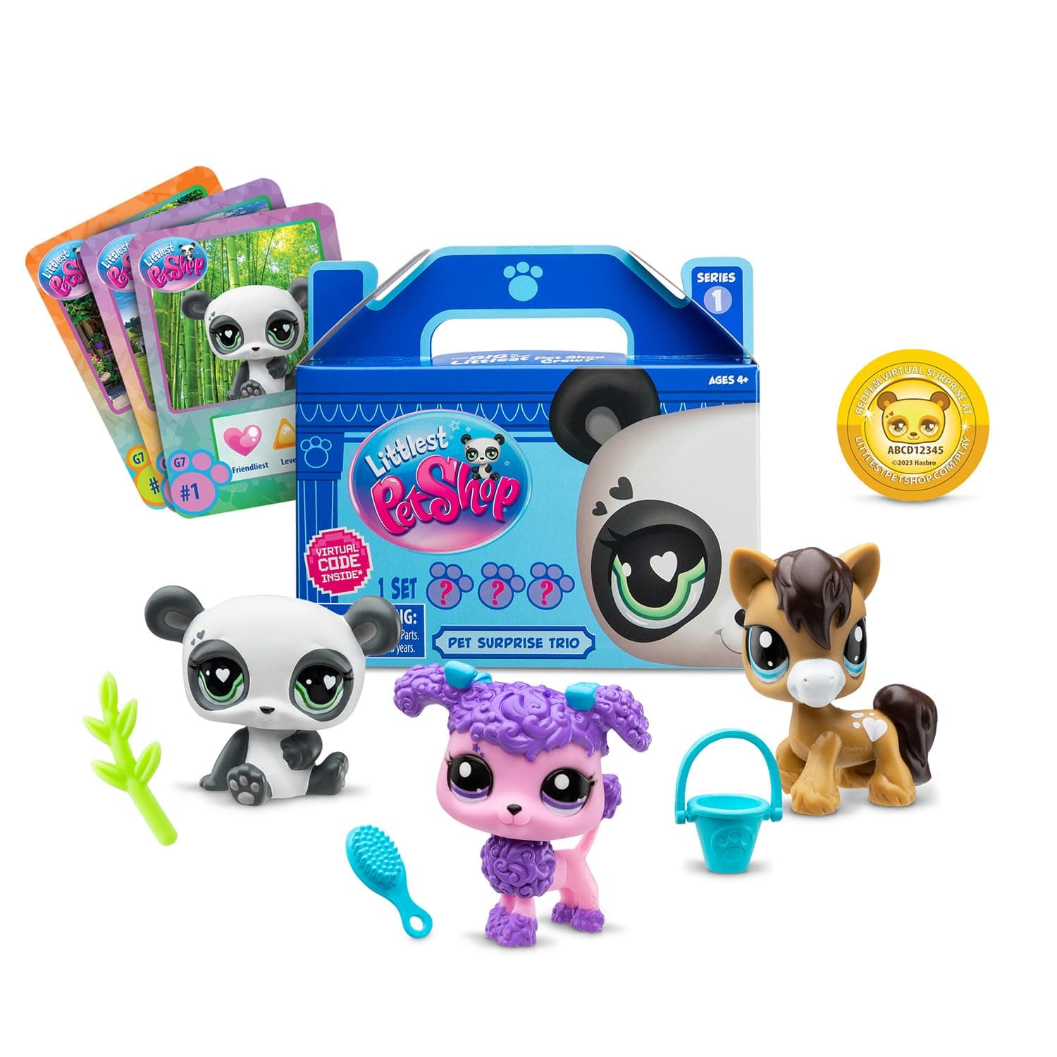 Littlest Pet Shop - 3 Pets Surprise - Collectible Animals - Official Licence - Cute Little Animals - BF00568