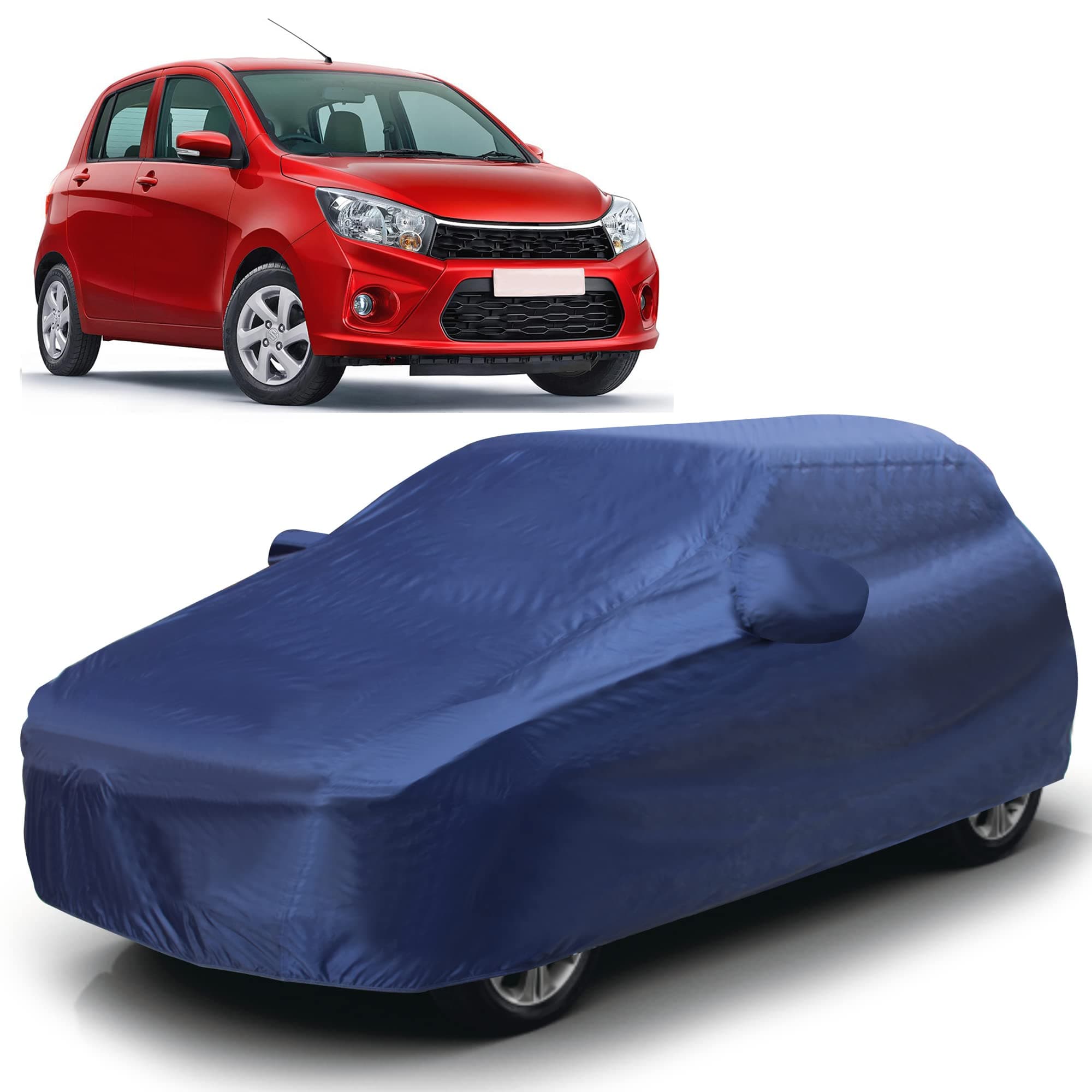 AUTOGUYS TF-I Car Cover for Maruti Celerio [Year 2021 Onwards] - Dust & UV Proof Waterproof Car Cover (Blue)