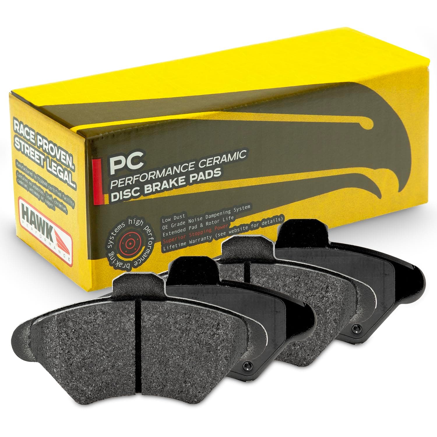 Hawk Performance HB193Z.670 Performance Ceramic Street Brake Pads