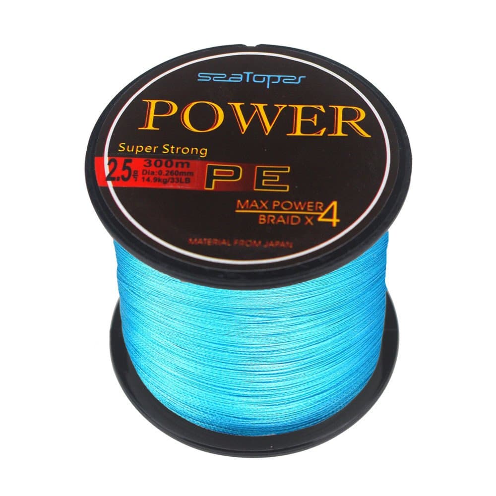 SeaToper Braid Fishing Line High Sensitivity Super Strong Braided Line 300m (328 Yard) 10LB - 80LB Light Blue