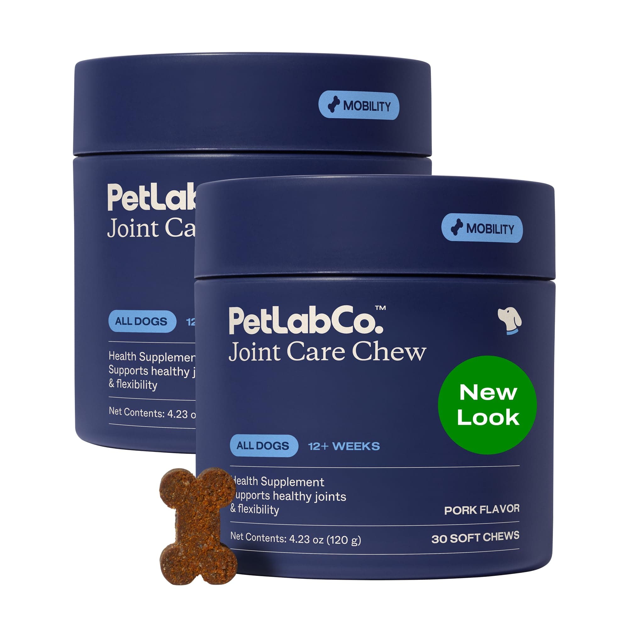 Joint Care Chews - High Levels of Glucosamine for Dogs, Green Lipped Mussels, Omega 3 and Turmeric - Hip and Joint Supplement to Actively Support Mobility - Packaging May Vary - (2-Pack)