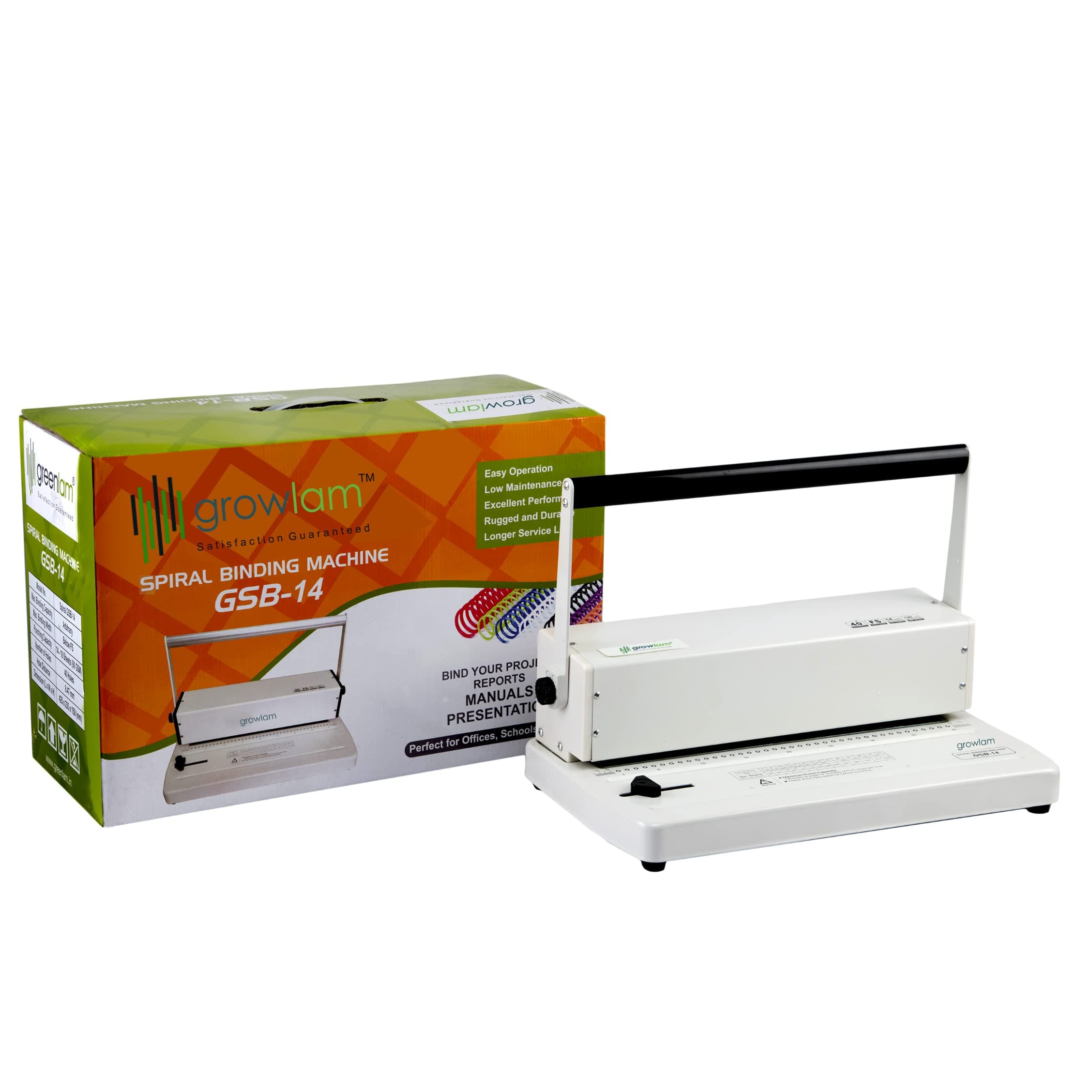 Growlam Spiral Binding Machine GL-GSB-14 Easy Opreation, Low Maintenance