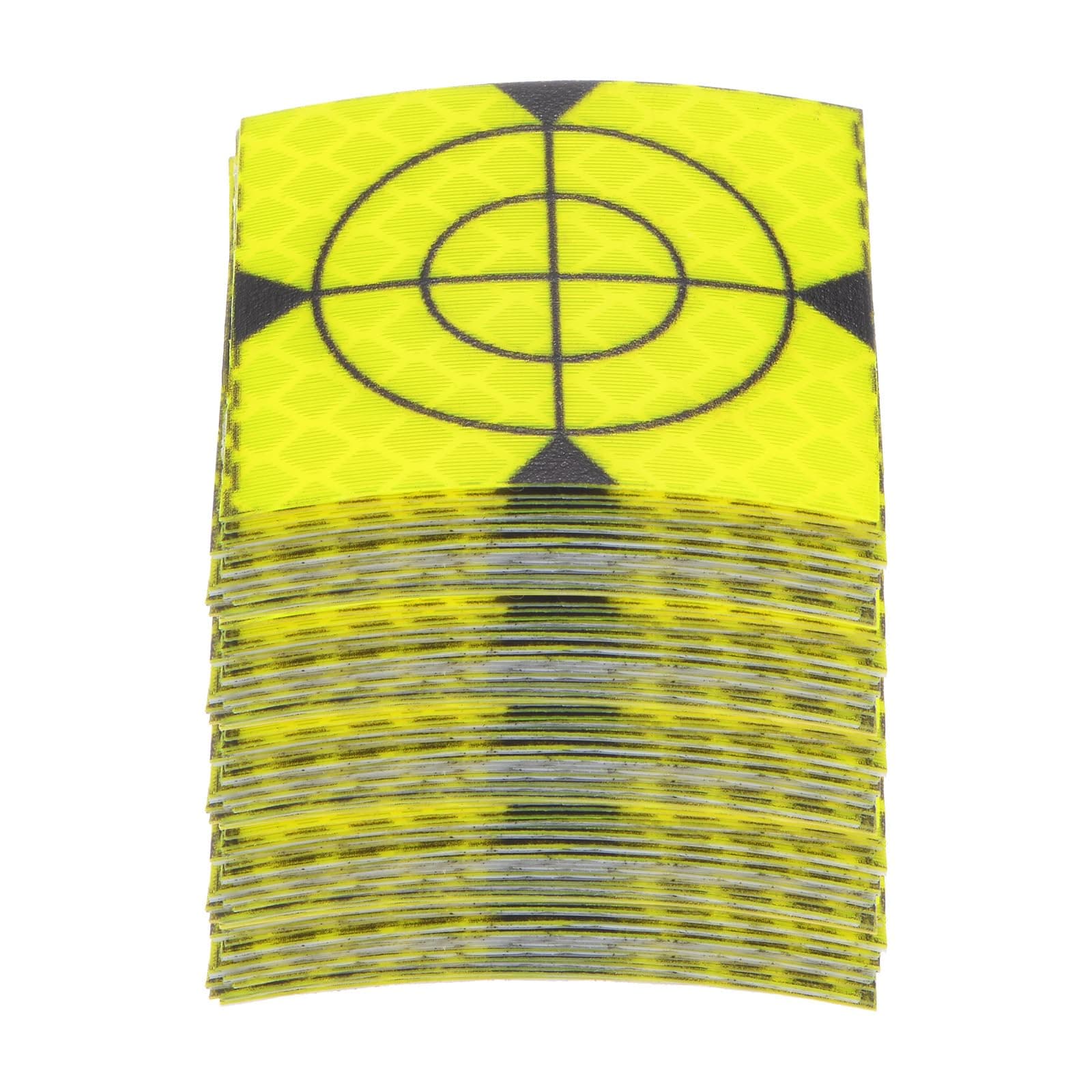 sourcing map 100pcs Survey Reflector Sheets 40x40mm Self-adhesive Reflective Tape Survey Target Mark for Total Stations, Green