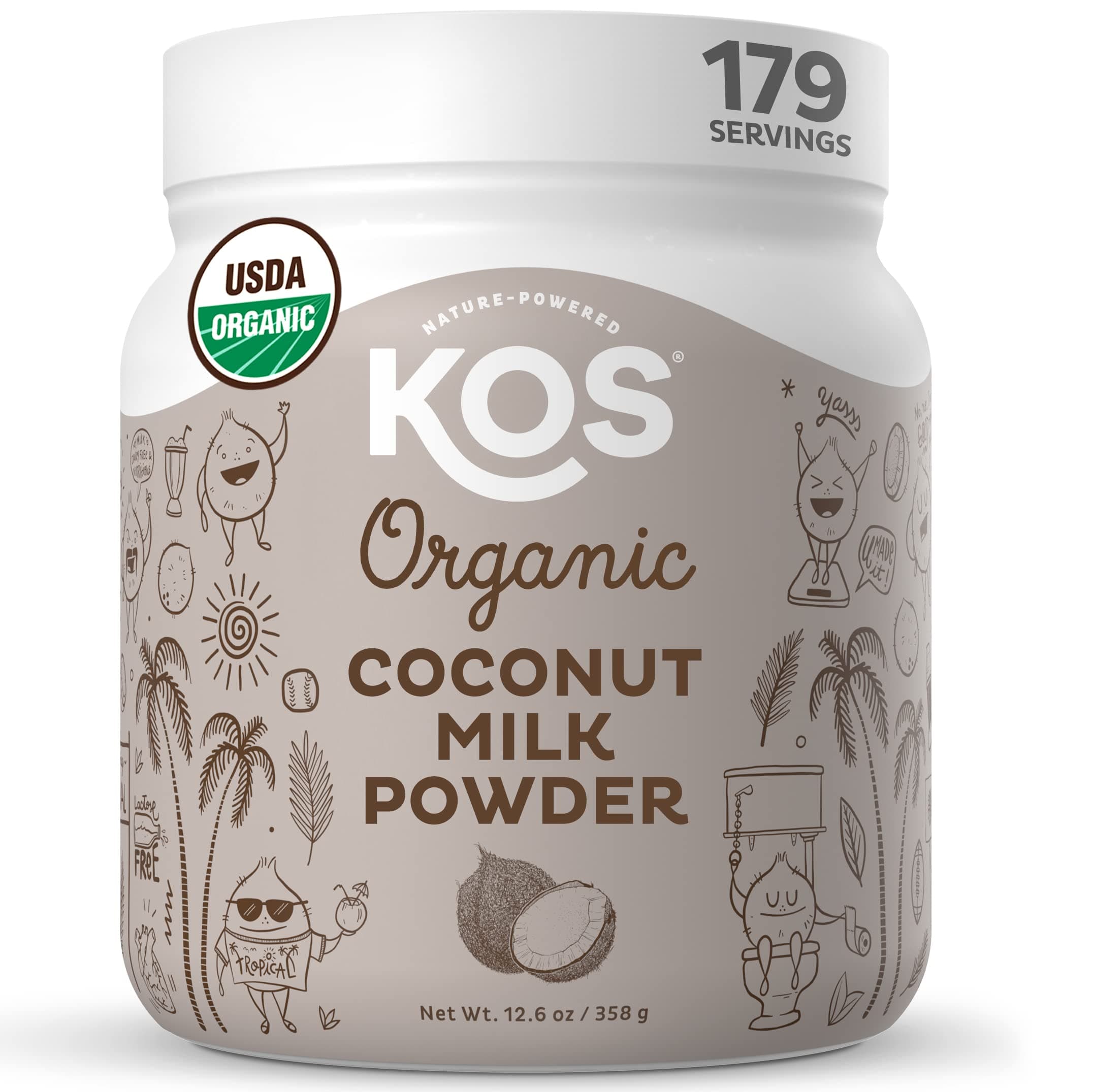 Organic Coconut Milk Powder, USDA Certified Organic - 0g Sugar, MCT Plant Based Creamer for Coffee, Smoothies, Vegan, Keto, Paleo Friendly, Non-GMO, Gluten or Dairy- 12.6oz, 179 Servings