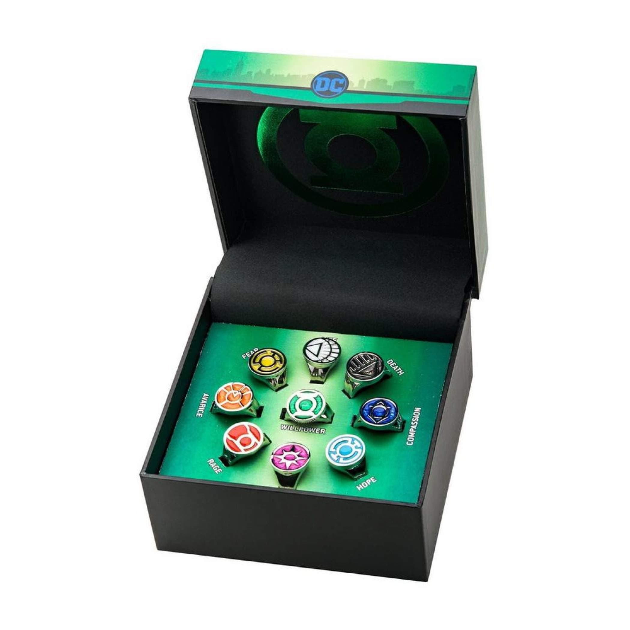 - Green Lantern Power Rings Emotional Spectrum | Includes 9 Adjustable Rings Featuring Each Emotion